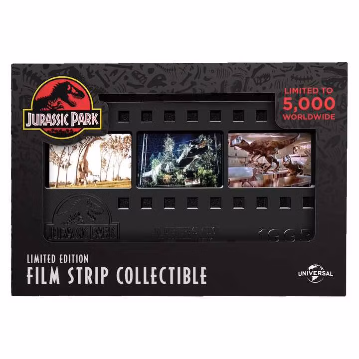 Jurassic Park Ingot Metal Film Strip Collectible