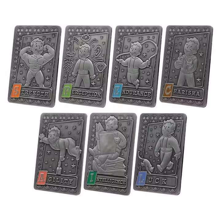 Fallout Ingots with Album S.P.E.C.I.A.L. Perk Card Collector’s Album