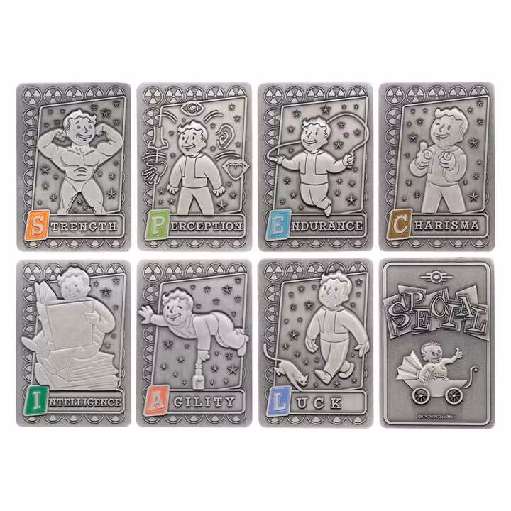 Fallout Ingots with Album S.P.E.C.I.A.L. Perk Card Collector’s Album