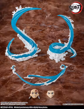 Demon Slayer: Kimetsu no Yaiba S.H.Figuarts Tanjiro Kamado & Giyu Tomioka Water Breathing Effect Parts Set
