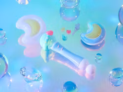 Magical Sisters LuluttoLilly Proplica Moontoneoneon & Glass Heart DreamPact Set