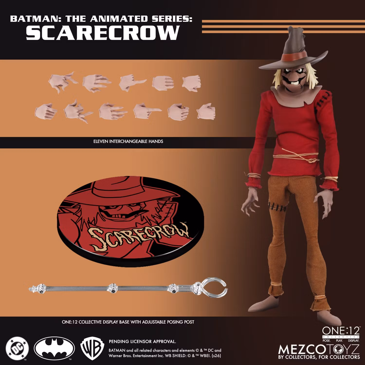 Batman: The Animated Series One:12 Collective Scarecrow Action Figure