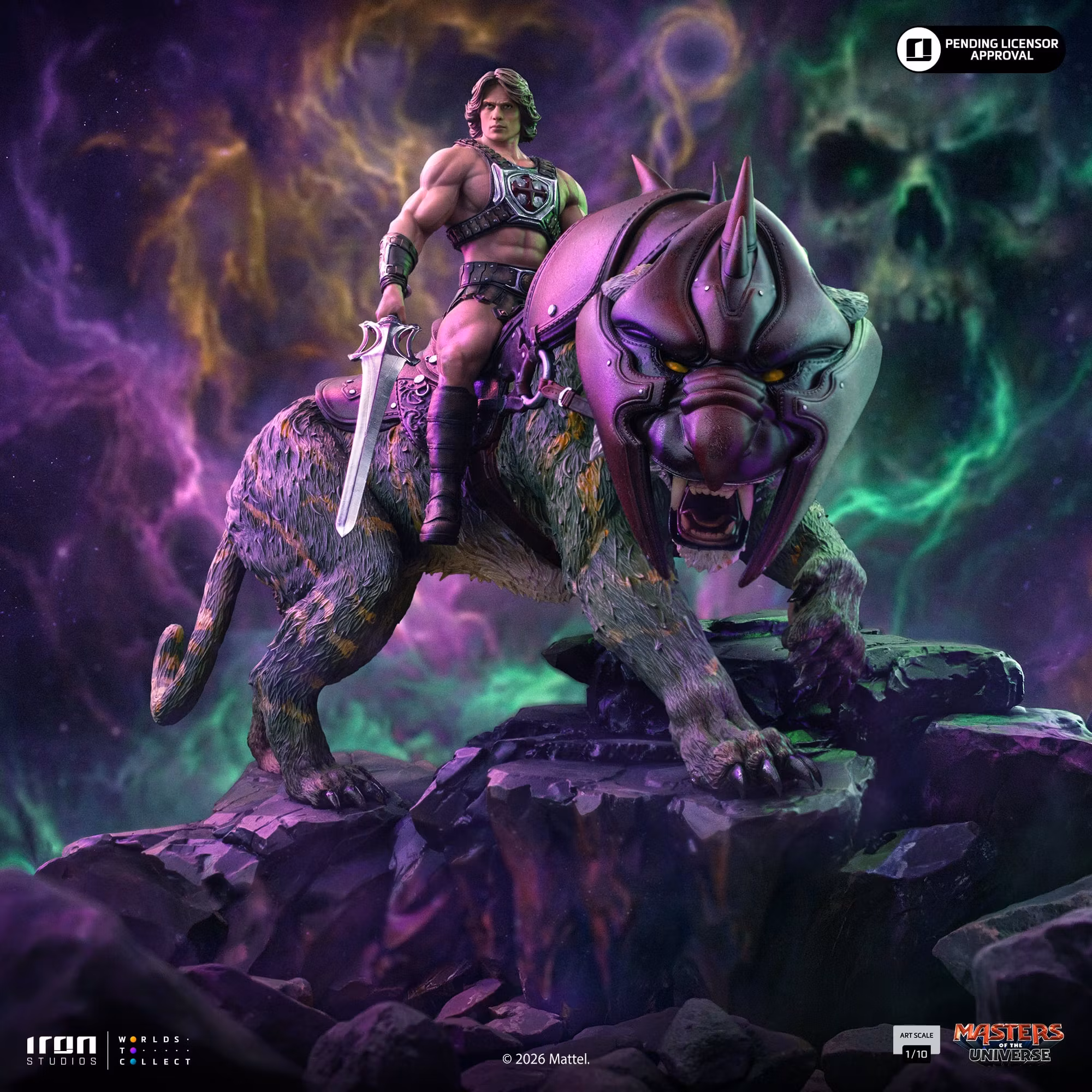 Masters of the Universe (2026) He-Man and Battle Cat 1/10 Deluxe Art Scale Statue