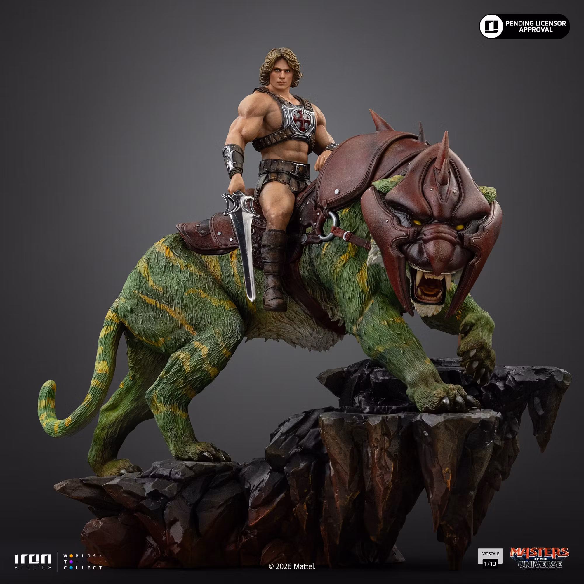 Masters of the Universe (2026) He-Man and Battle Cat 1/10 Deluxe Art Scale Statue