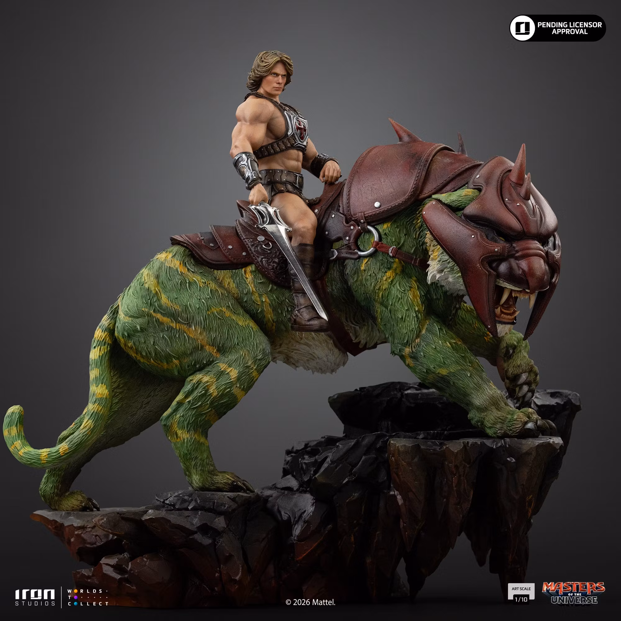 Masters of the Universe (2026) He-Man and Battle Cat 1/10 Deluxe Art Scale Statue