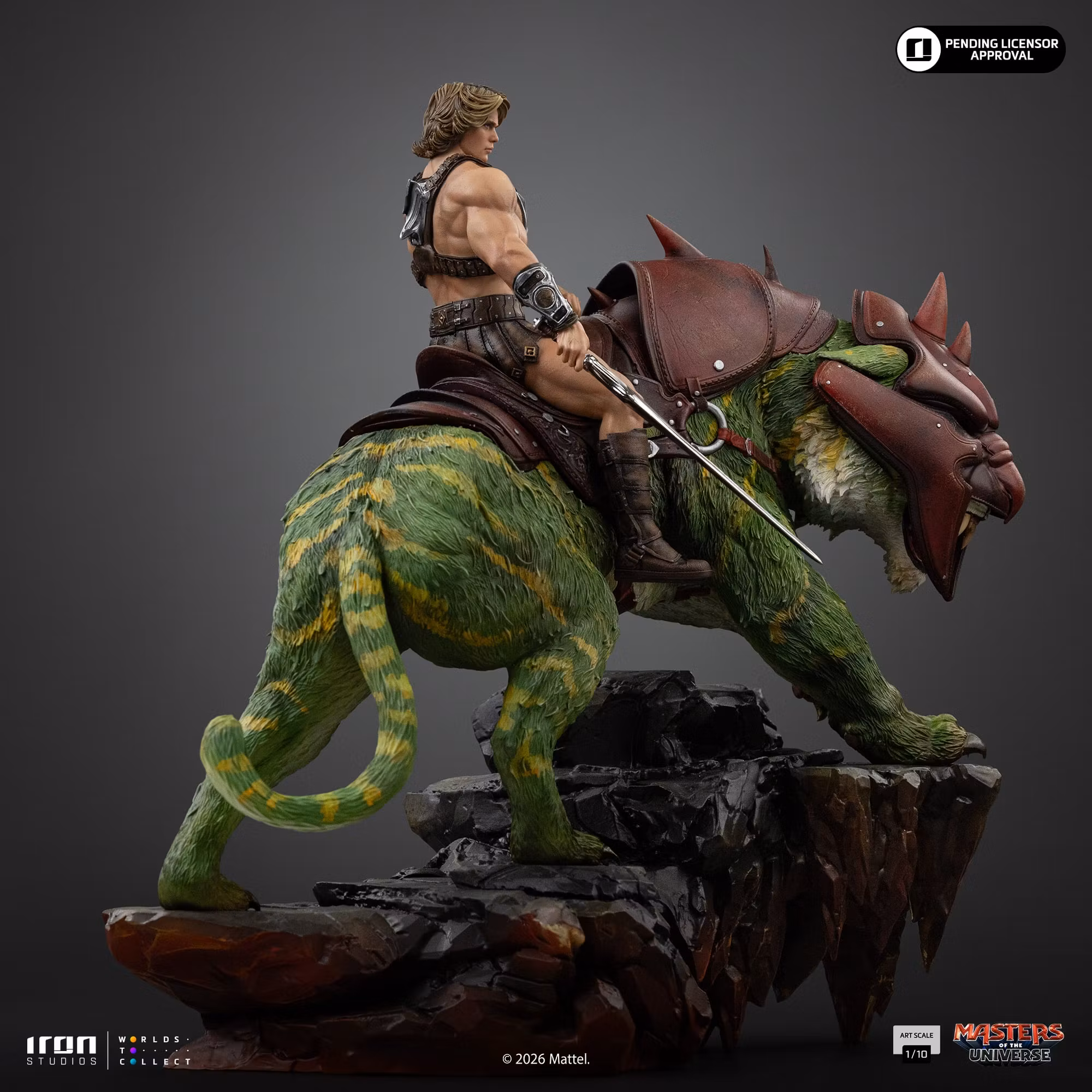 Masters of the Universe (2026) He-Man and Battle Cat 1/10 Deluxe Art Scale Statue
