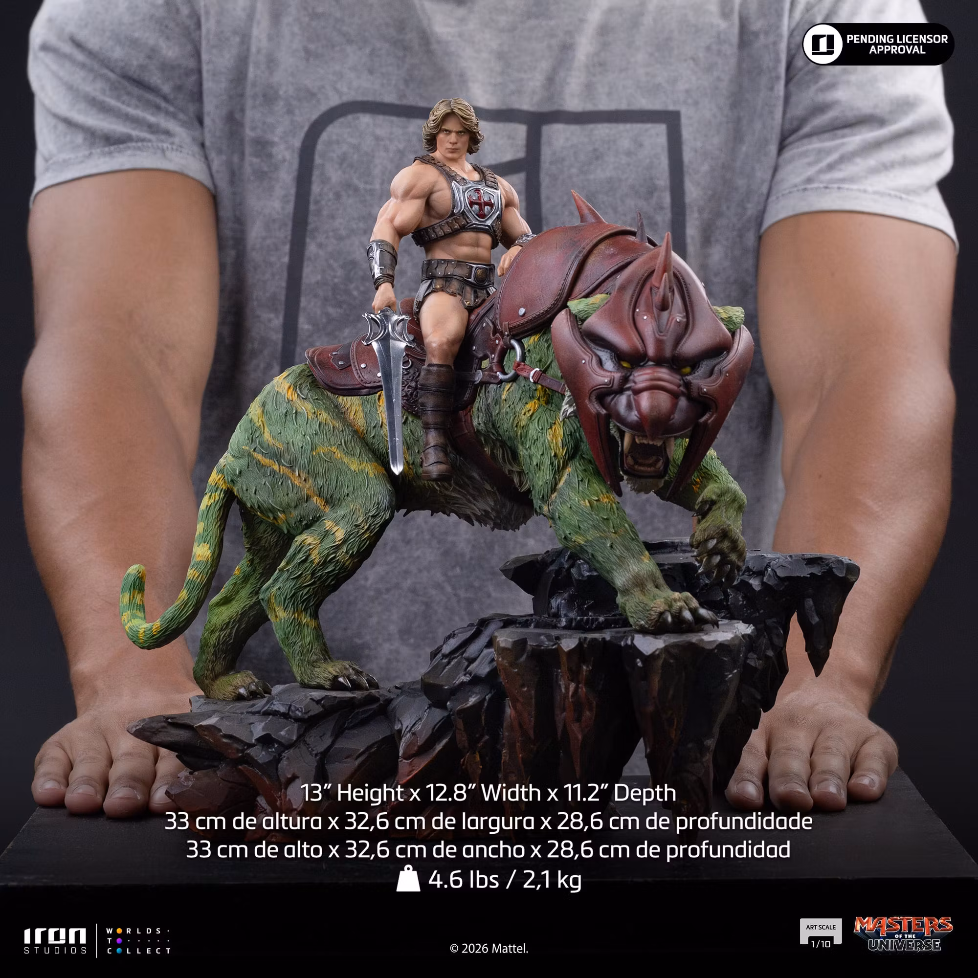 Masters of the Universe (2026) He-Man and Battle Cat 1/10 Deluxe Art Scale Statue