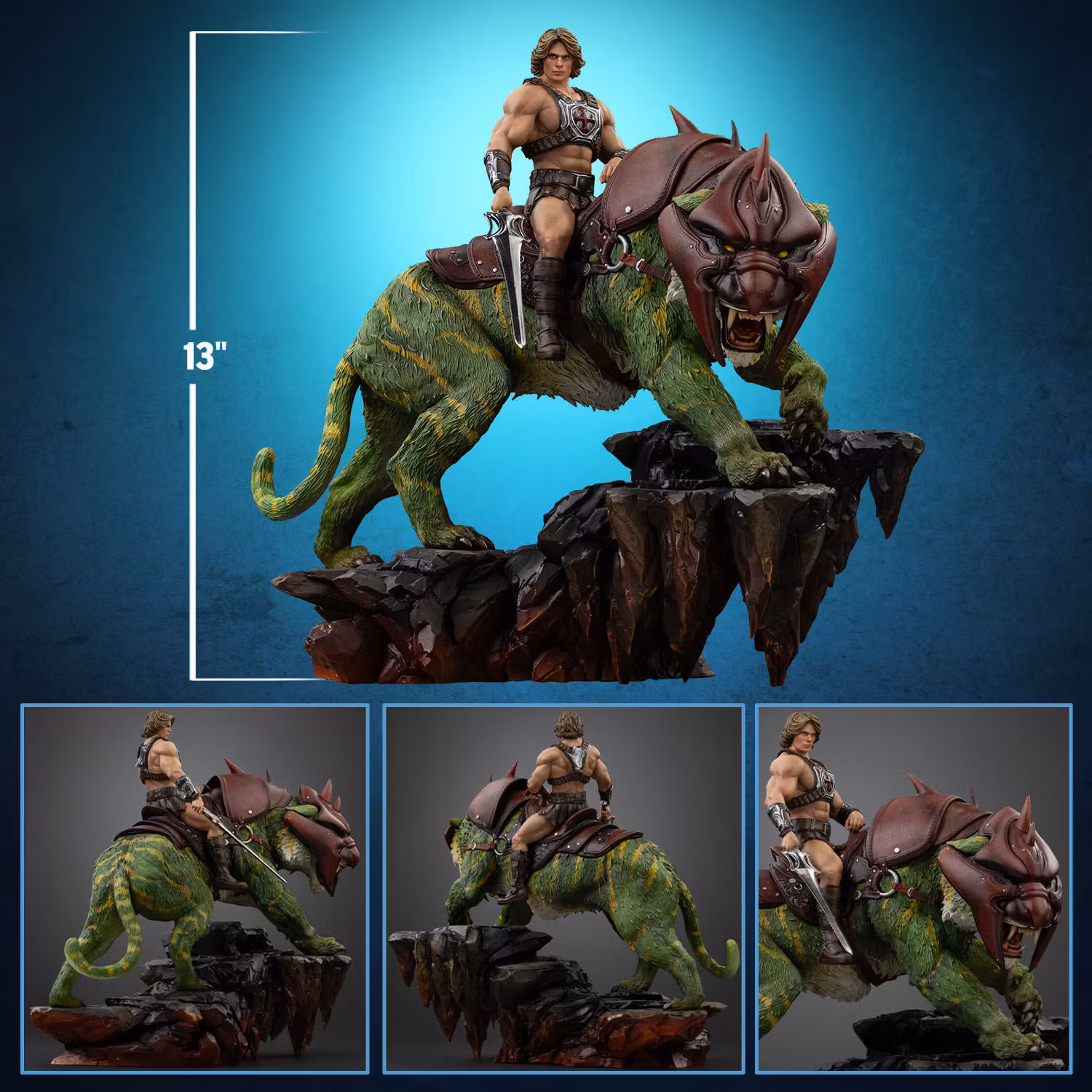 Masters of the Universe (2026) He-Man and Battle Cat 1/10 Deluxe Art Scale Statue