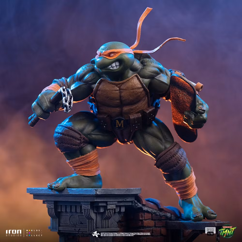 Teenage Mutant Ninja Turtles Unleashed Michelangelo 1/10 Art Scale Statue
