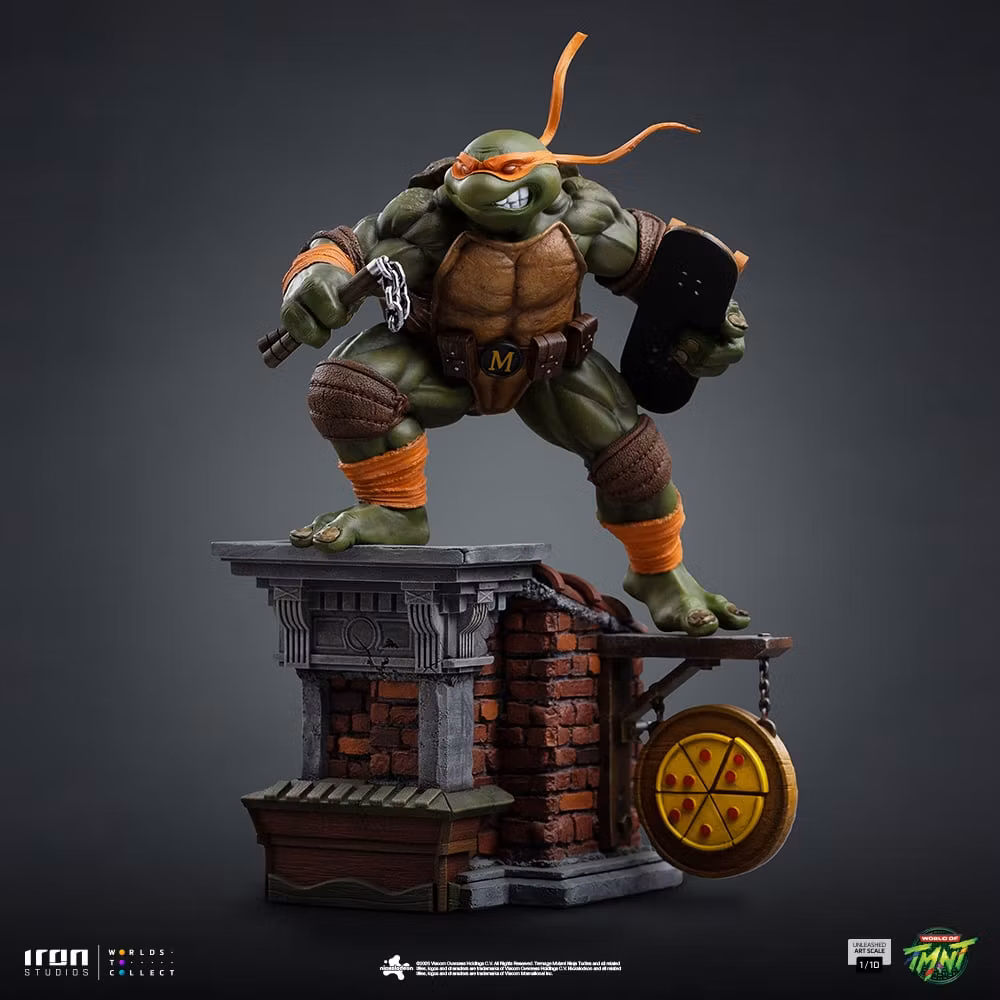 Teenage Mutant Ninja Turtles Unleashed Michelangelo 1/10 Art Scale Statue
