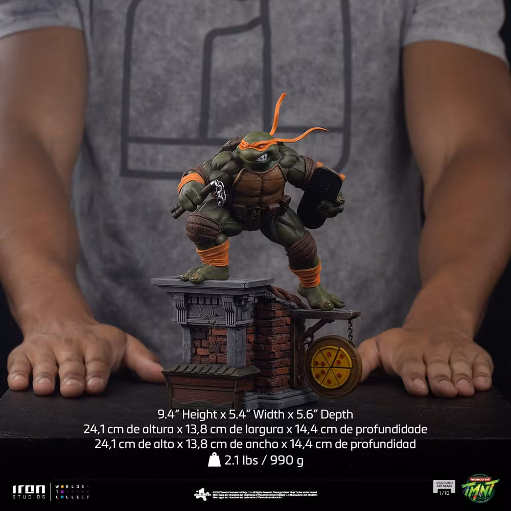 Teenage Mutant Ninja Turtles Unleashed Michelangelo 1/10 Art Scale Statue