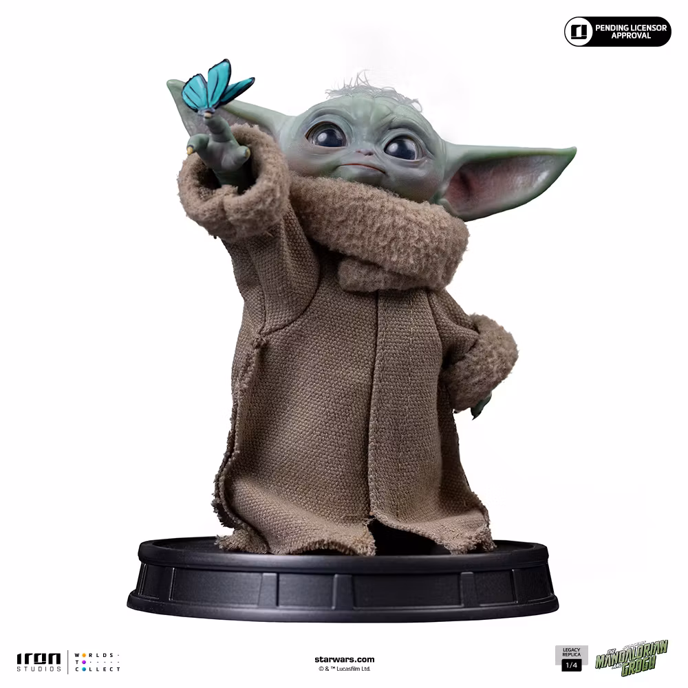Star Wars: The Mandalorian & Grogu Legacy Replica Grogu Butterfly Wonder 1/4 Scale Statue