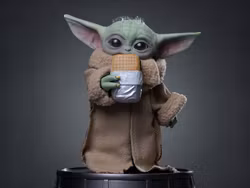 Star Wars: The Mandalorian & Grogu Legacy Replica Grogu Food Cart Snack 1/4 Scale Statue
