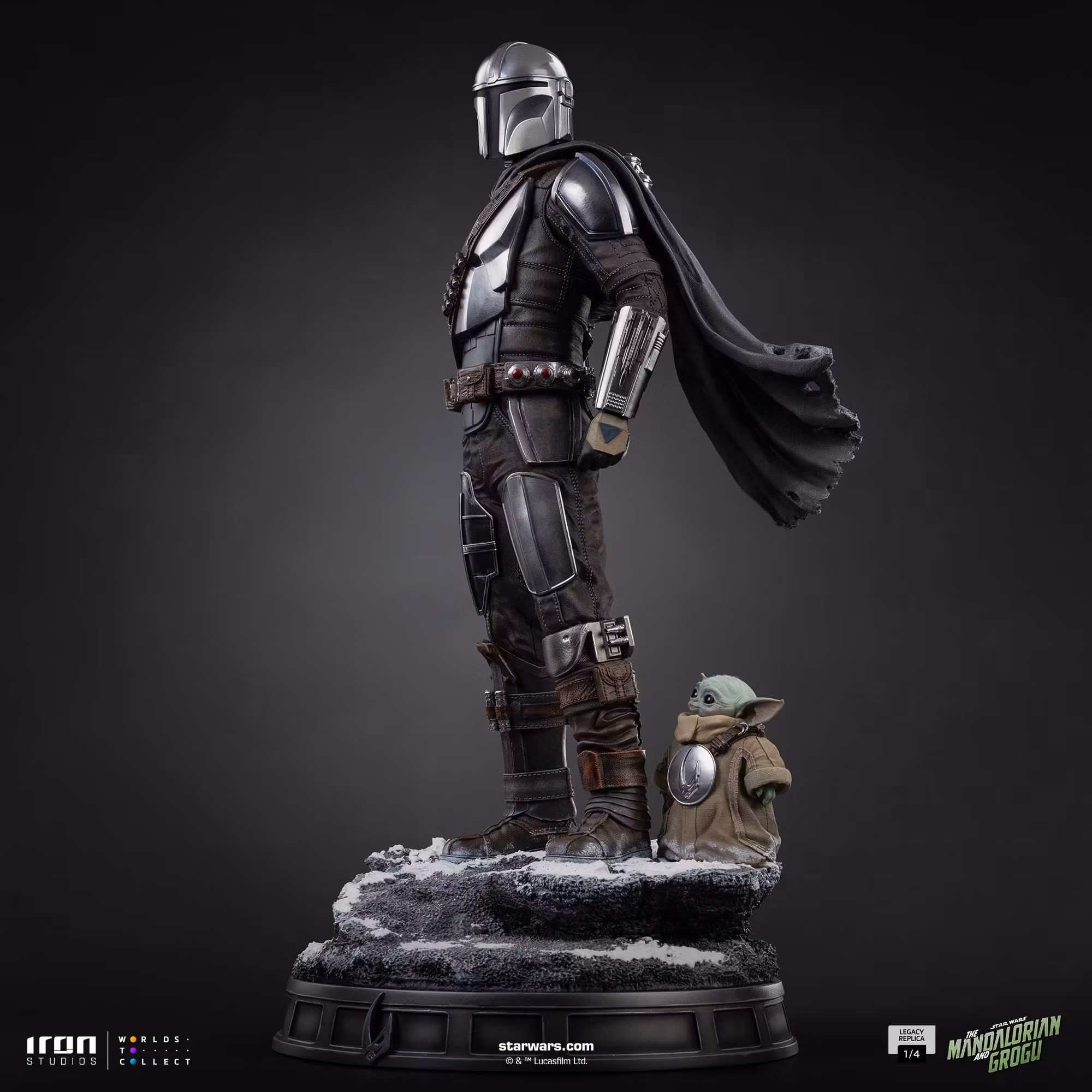 Star Wars: The Mandalorian & Grogu Legacy Replica The Mandalorian and Grogu 1/4 Scale Limited Edition Statue