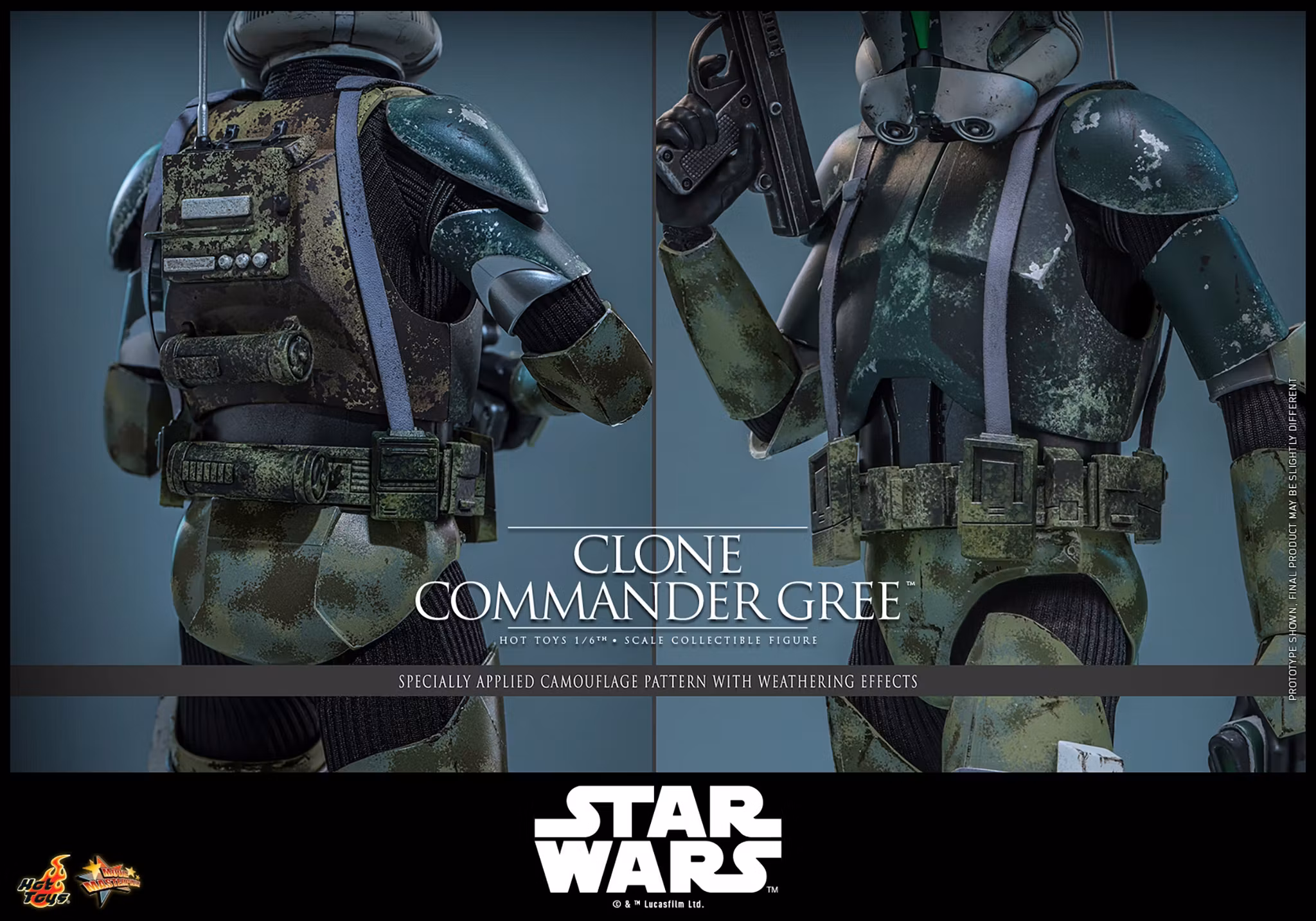 Star Wars: Revenge of the Sith MMS877 Clone Commander Gree 1/6th Scale Collectible Figure