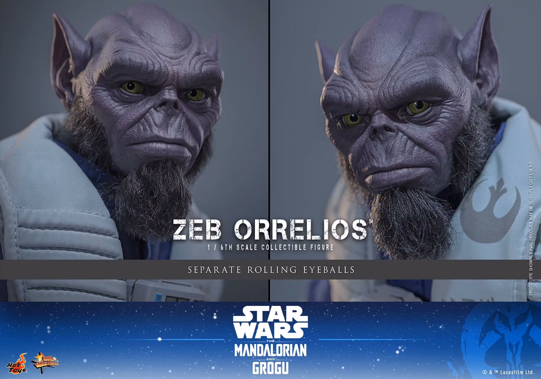 Star Wars: The Mandalorian & Grogu MMS876 Zeb Orrelios 1/6th Scale Collectible Figure