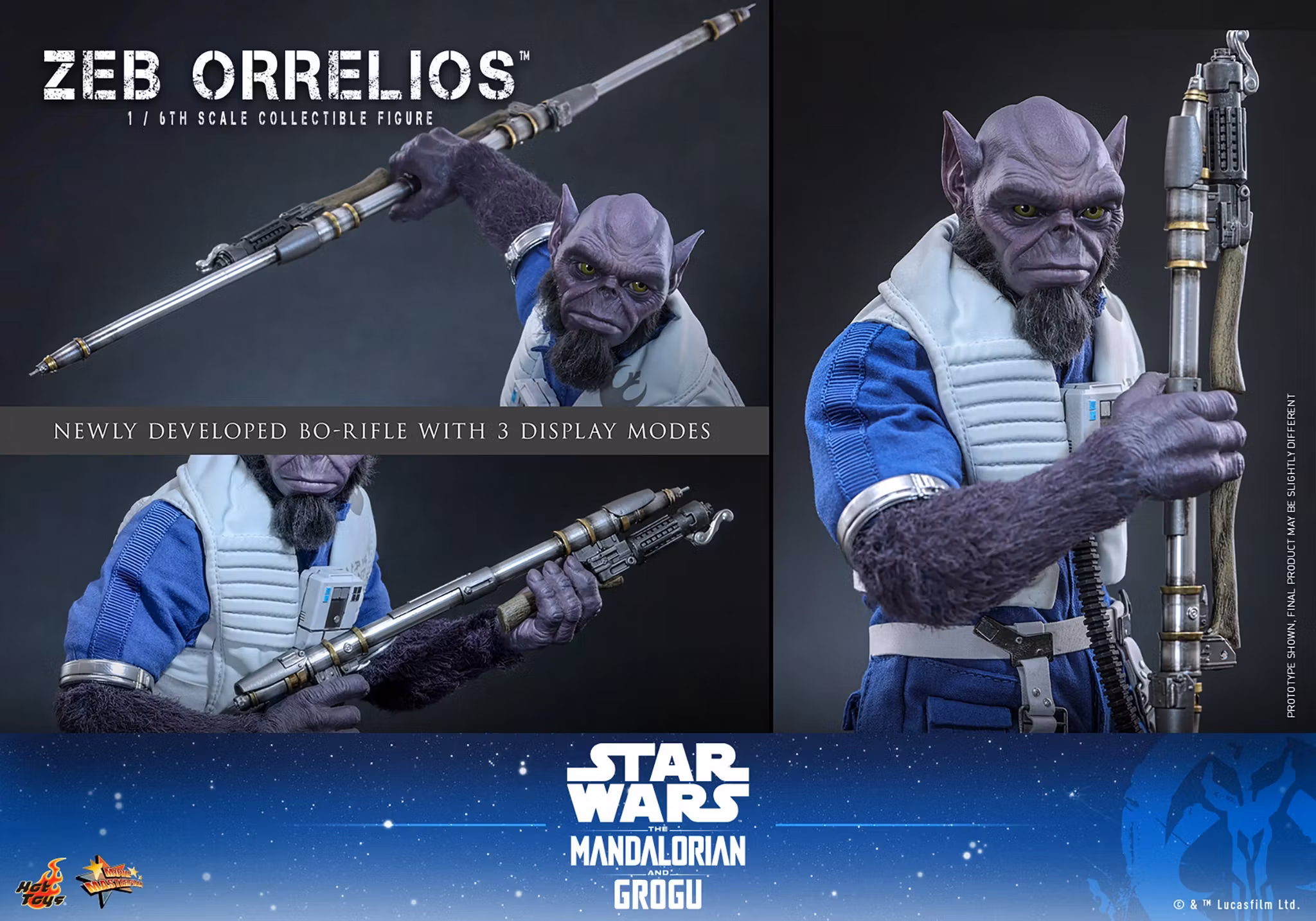 Star Wars: The Mandalorian & Grogu MMS876 Zeb Orrelios 1/6th Scale Collectible Figure