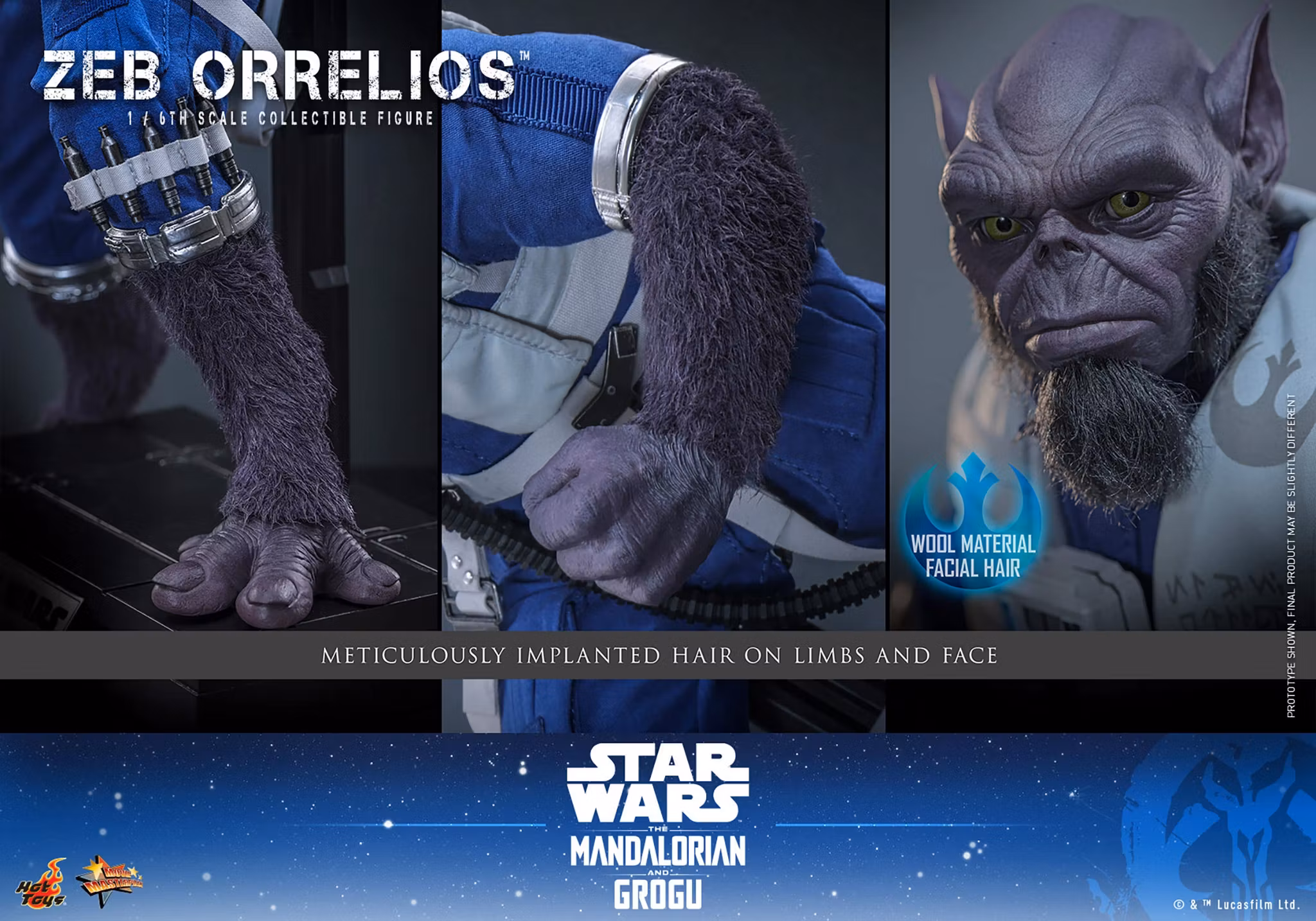 Star Wars: The Mandalorian & Grogu MMS876 Zeb Orrelios 1/6th Scale Collectible Figure