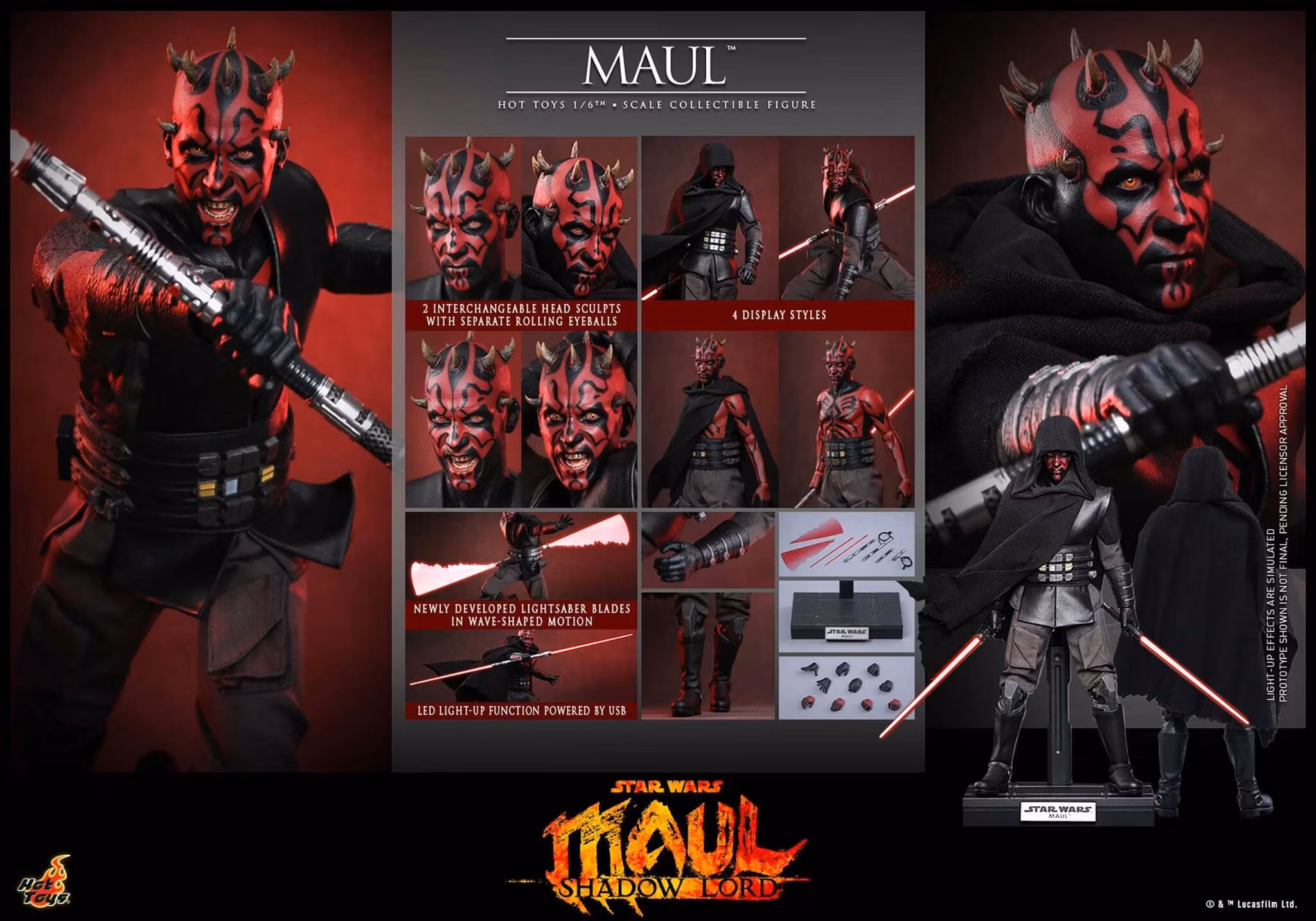 Star Wars: Maul - Shadow Lord TMS187 Maul 1/6th Scale Collectible Figure