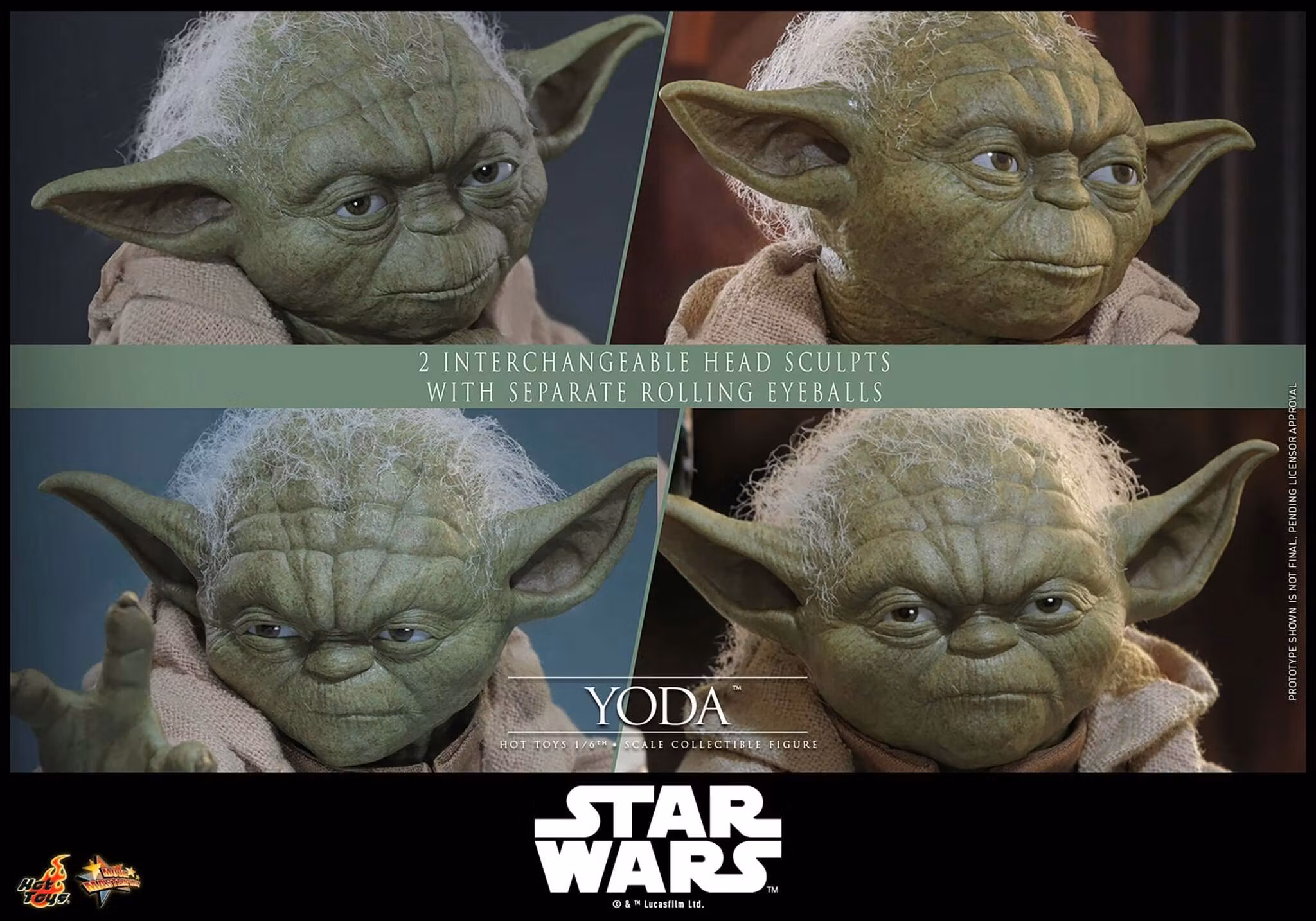 Star Wars: Revenge of the Sith MMS878 Yoda 1/6th Scale Collectible Figure