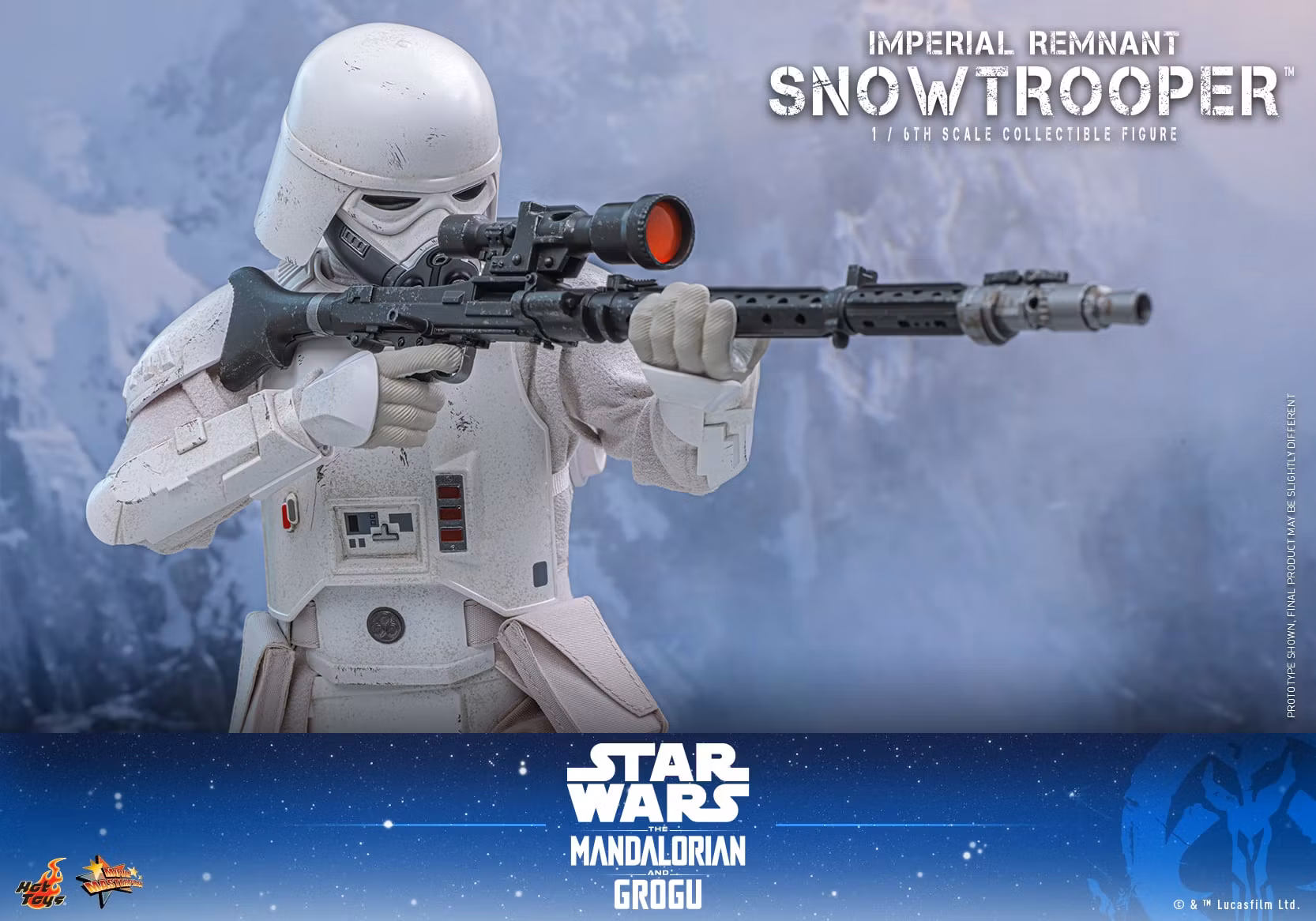 Star Wars: The Mandalorian & Grogu MMS838 Imperial Remnant Snowtrooper 1/6th Scale Collectible Figure