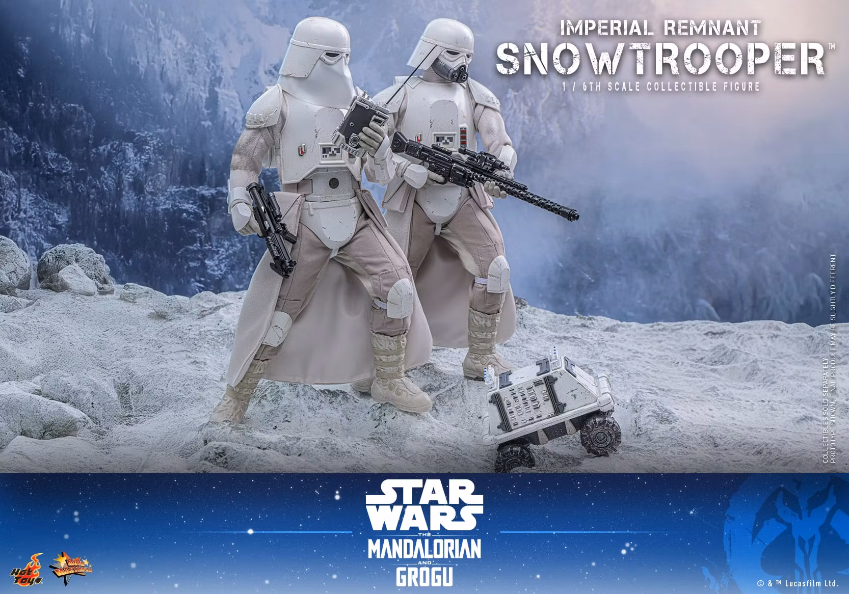 Star Wars: The Mandalorian & Grogu MMS838 Imperial Remnant Snowtrooper 1/6th Scale Collectible Figure