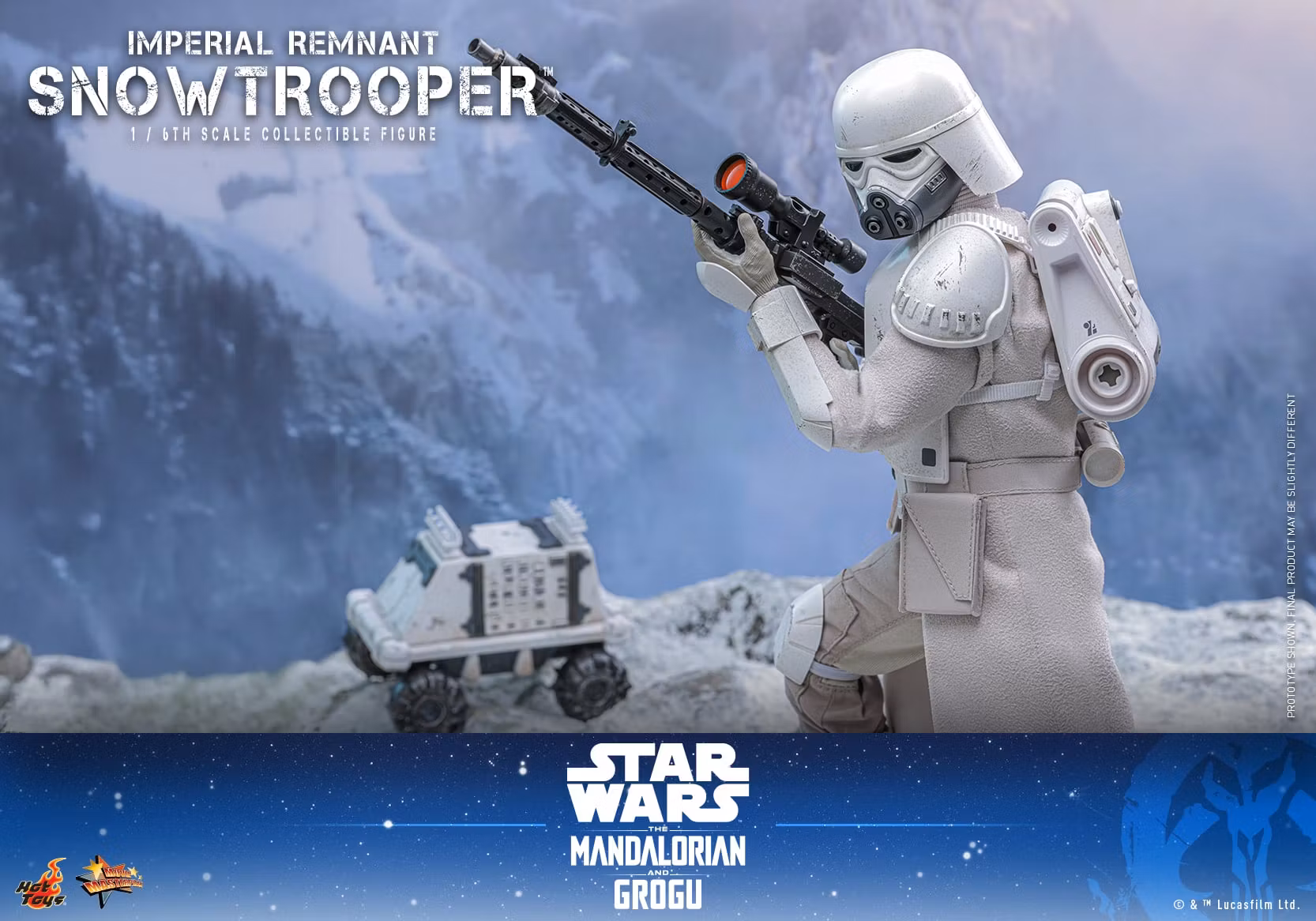 Star Wars: The Mandalorian & Grogu MMS838 Imperial Remnant Snowtrooper 1/6th Scale Collectible Figure