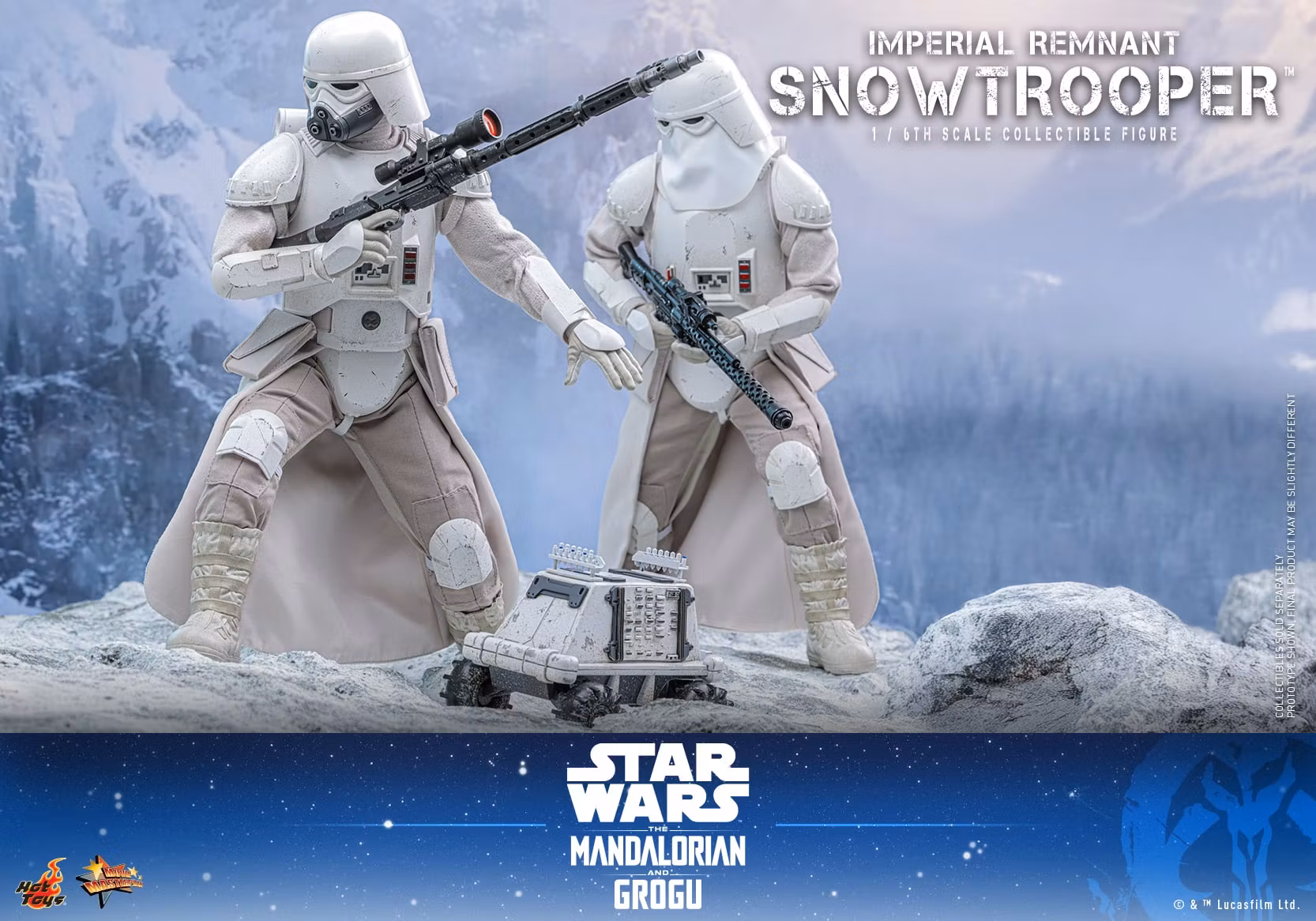 Star Wars: The Mandalorian & Grogu MMS838 Imperial Remnant Snowtrooper 1/6th Scale Collectible Figure