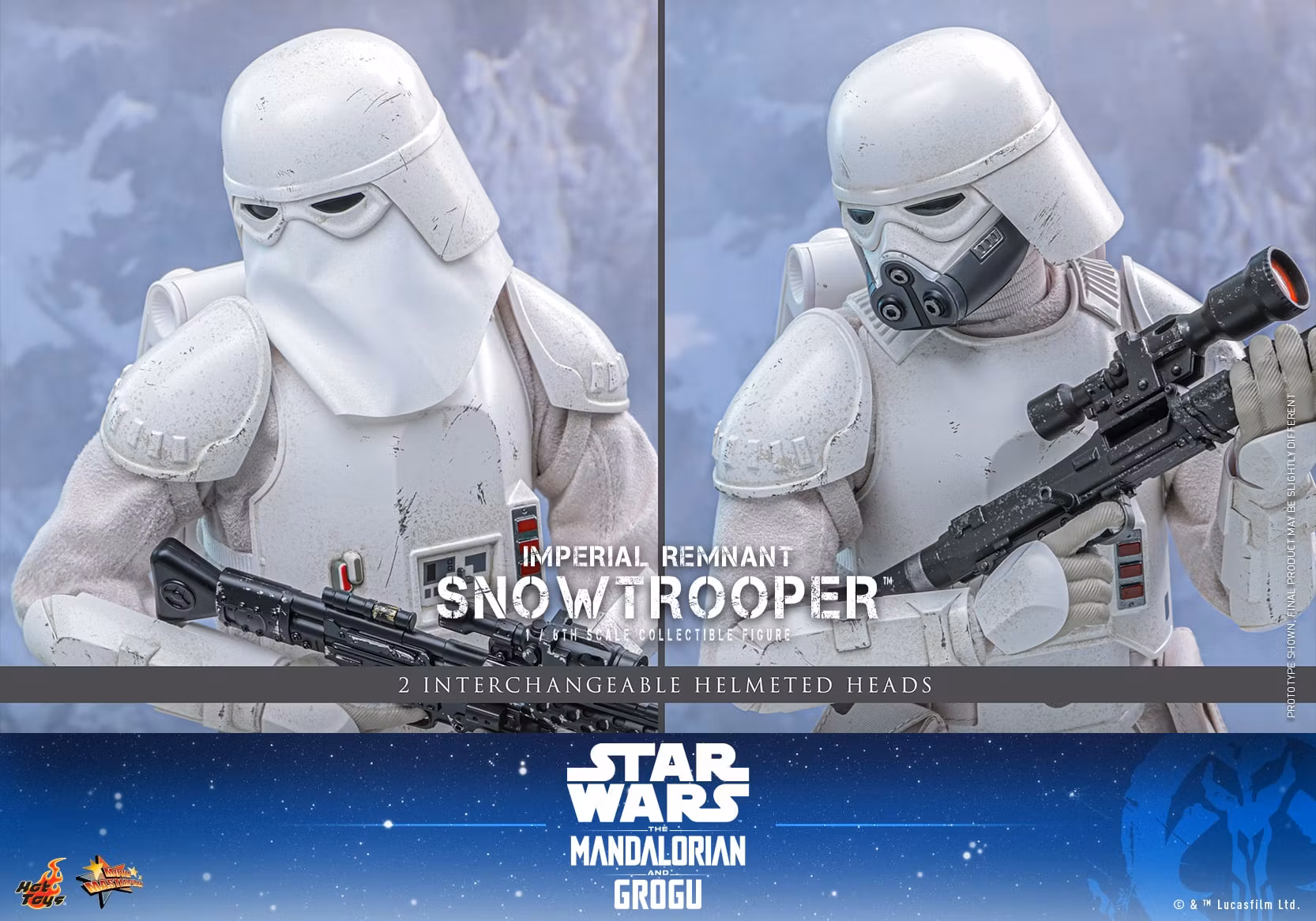 Star Wars: The Mandalorian & Grogu MMS838 Imperial Remnant Snowtrooper 1/6th Scale Collectible Figure