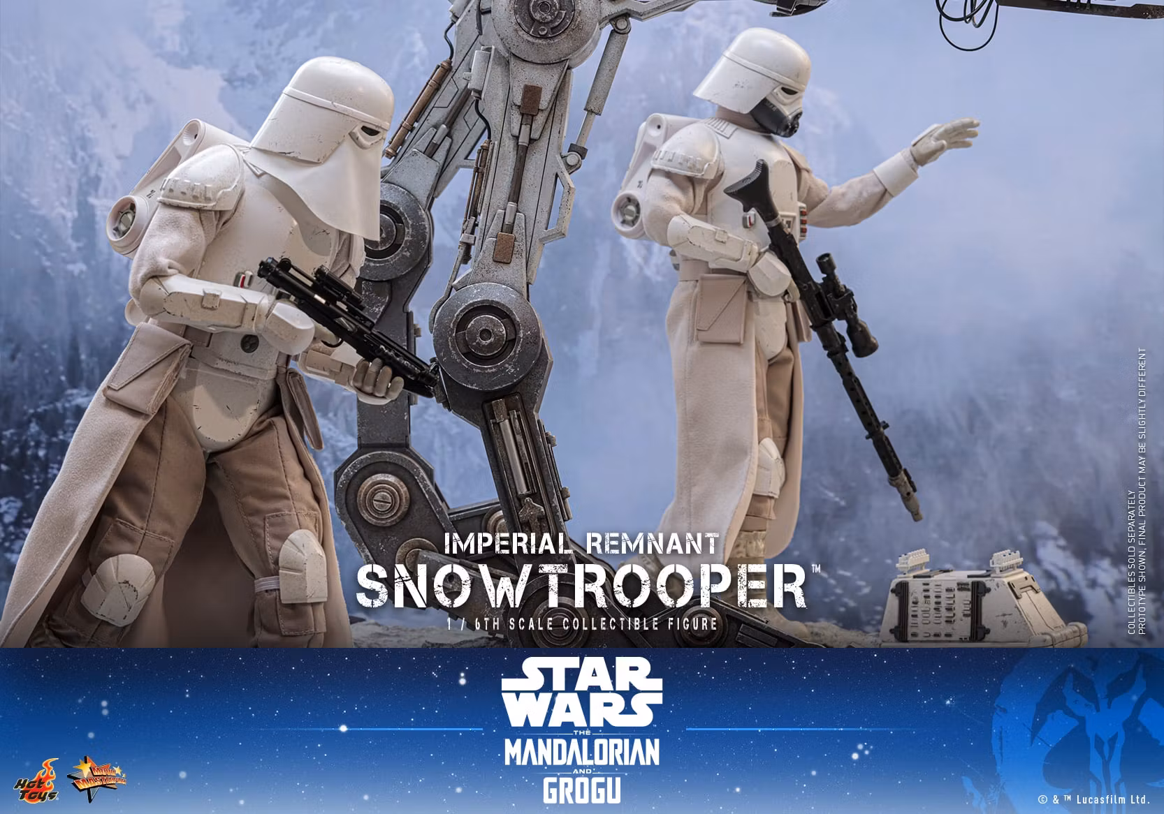 Star Wars: The Mandalorian & Grogu MMS838 Imperial Remnant Snowtrooper 1/6th Scale Collectible Figure