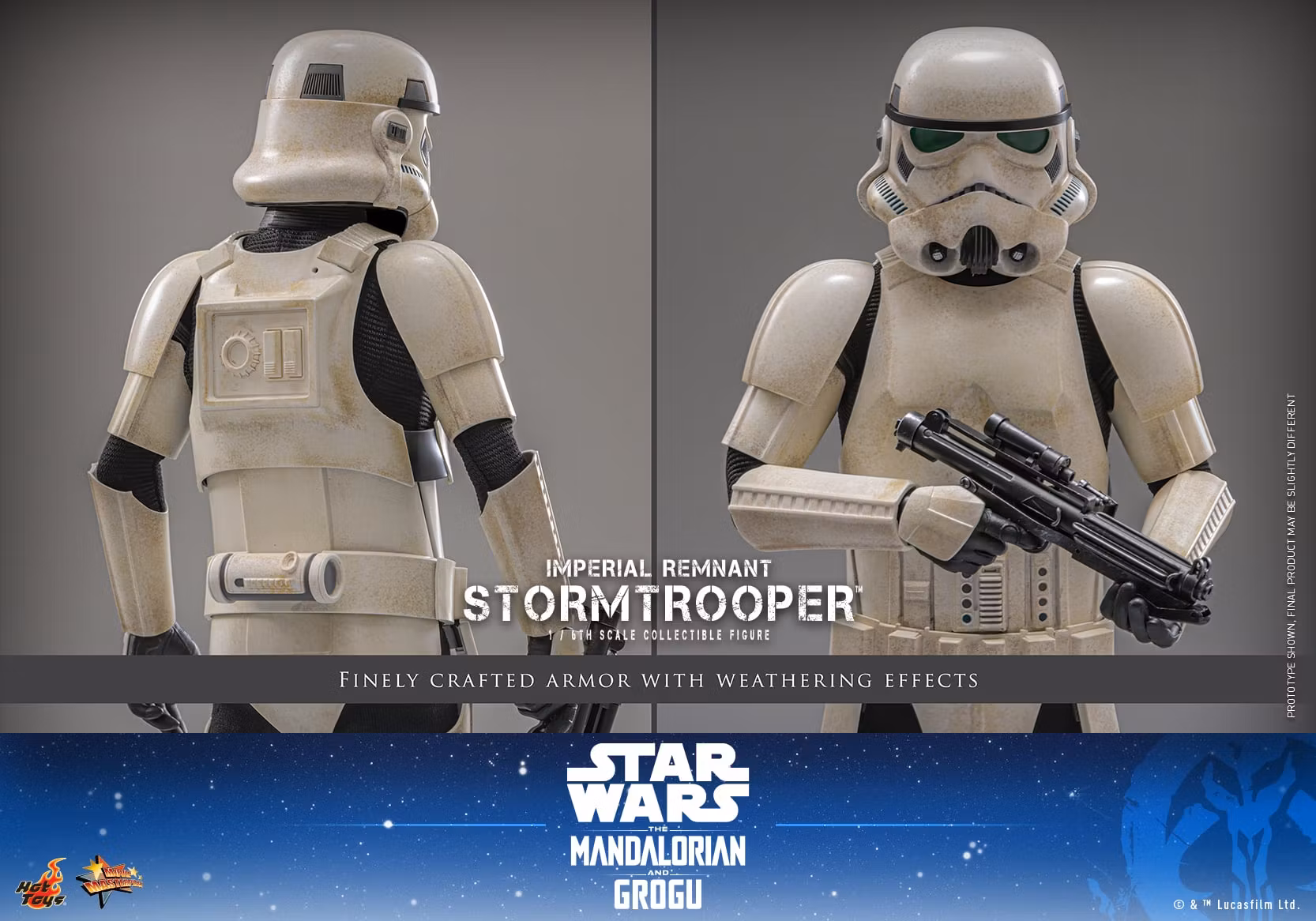Star Wars: The Mandalorian & Grogu MMS836 Imperial Remnant Stormtrooper 1/6th Scale Collectible Figure