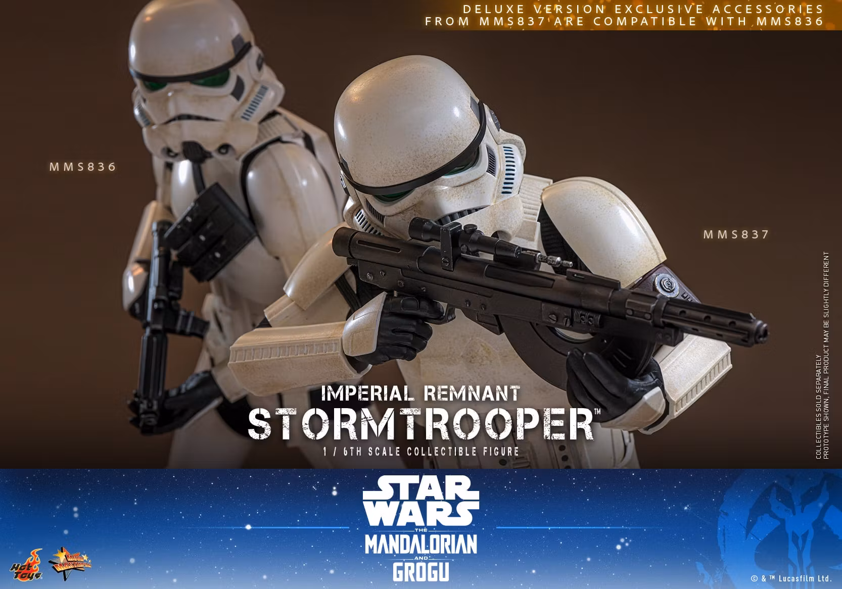 Star Wars: The Mandalorian & Grogu MMS836 Imperial Remnant Stormtrooper 1/6th Scale Collectible Figure