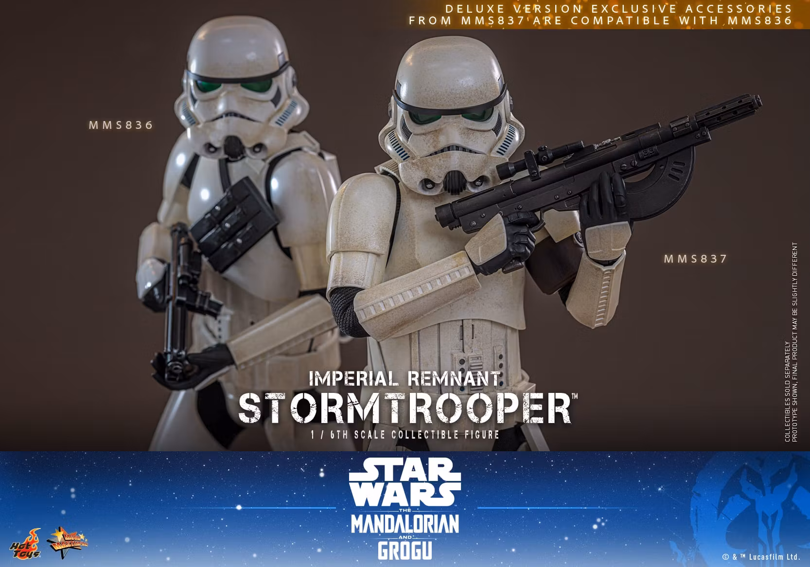 Star Wars: The Mandalorian & Grogu MMS836 Imperial Remnant Stormtrooper 1/6th Scale Collectible Figure
