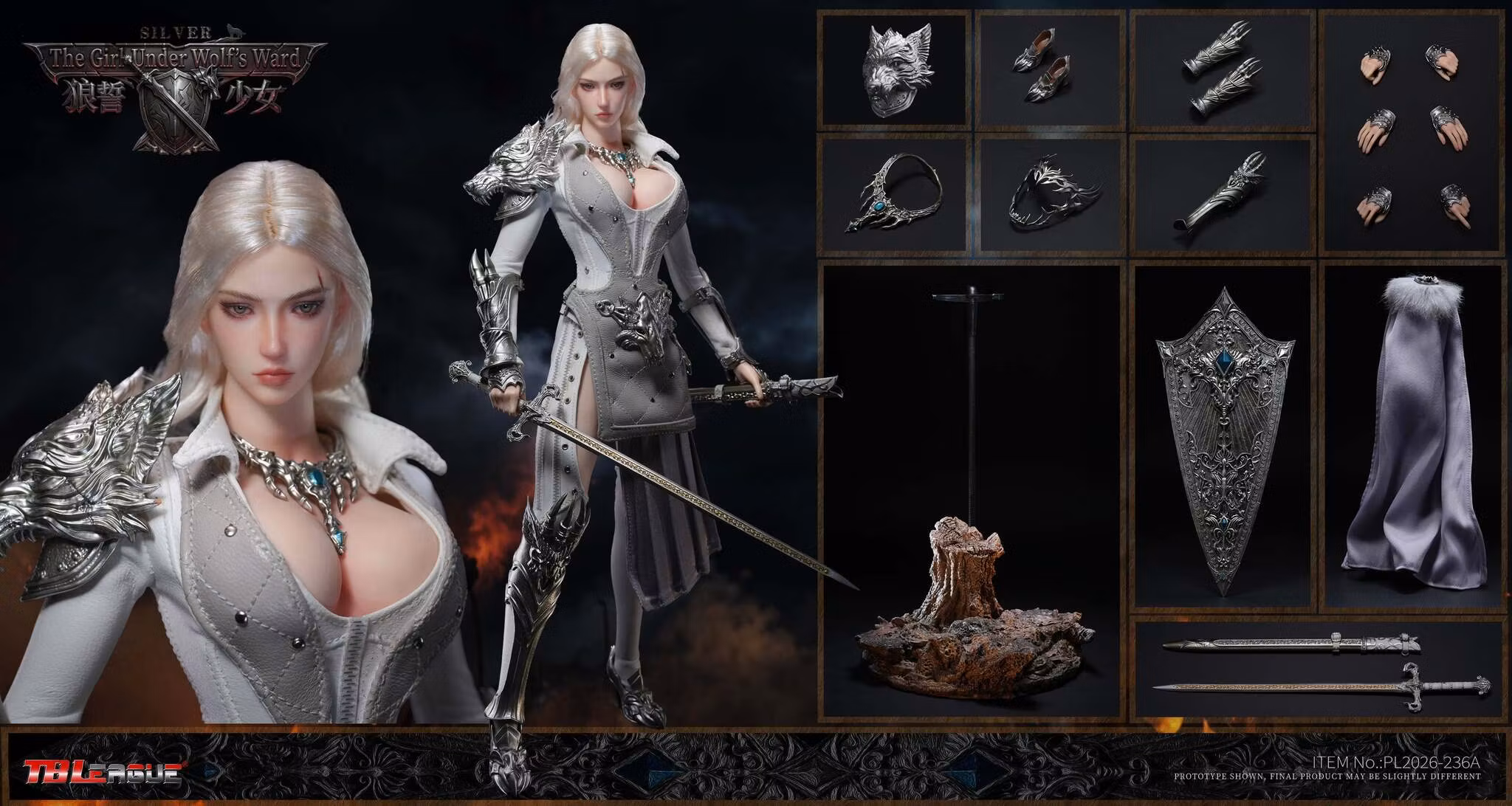 The Girl Under Wolf's Ward (White Ver.) 1/6 Scale Action Figure