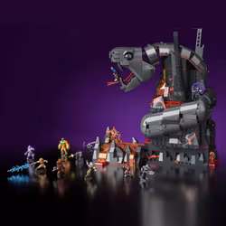 Masters of the Universe Mattel Brick Shop Construction Set Snake Mountain