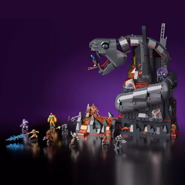 Masters of the Universe Mattel Brick Shop Construction Set Snake Mountain