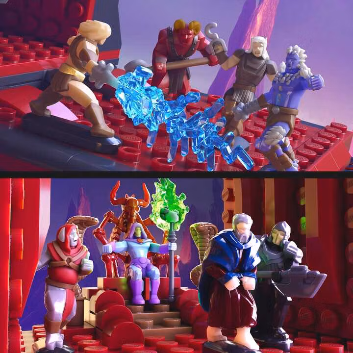 Masters of the Universe Mattel Brick Shop Construction Set Snake Mountain