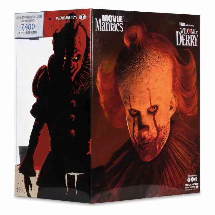 It Welcome to Derry Movie Maniacs Figure Pennywise (Bloody)