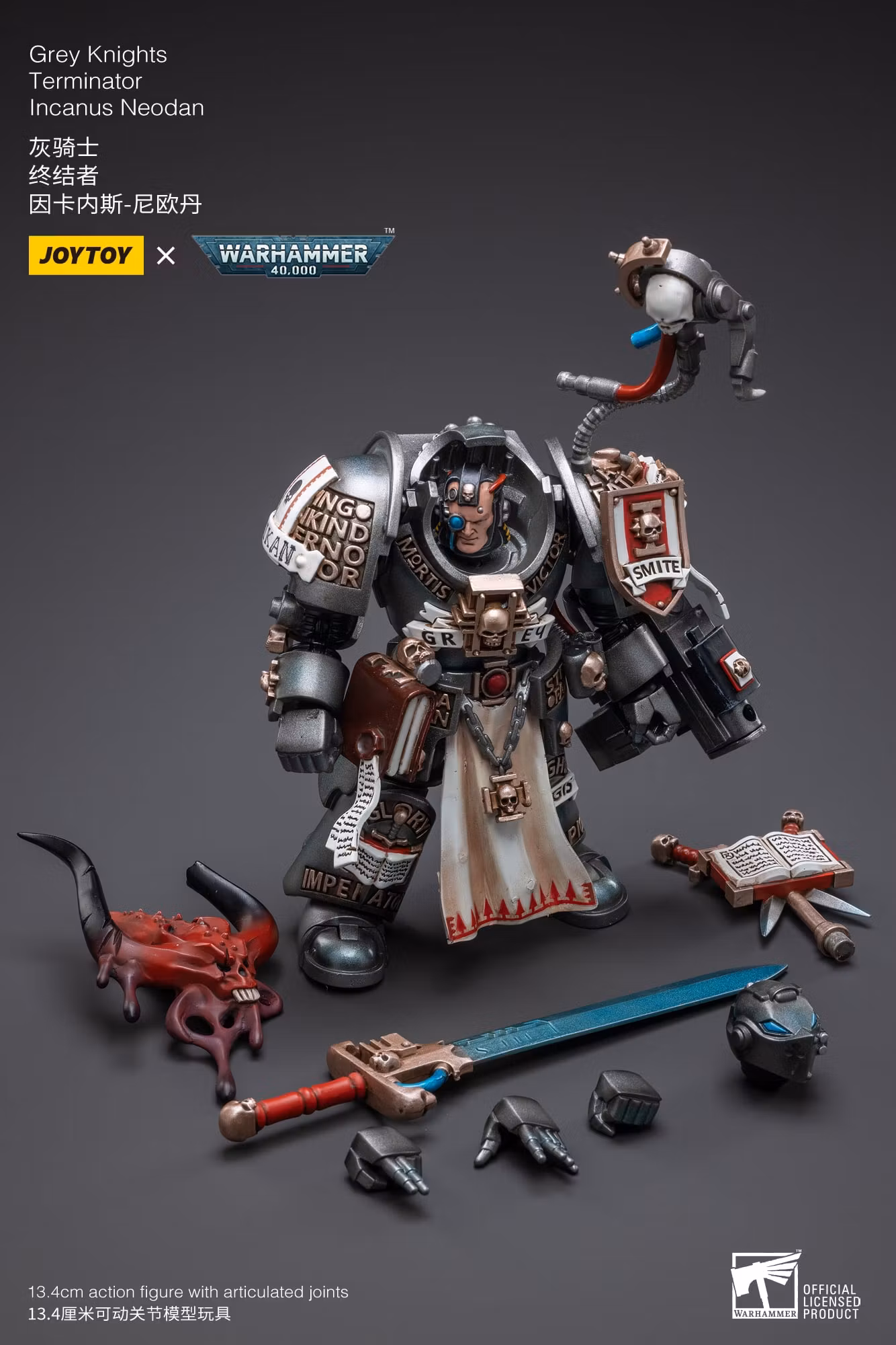 Warhammer 40,000 Grey Knights Terminator Incanus Neodan 1/18 Scale Action Figure
