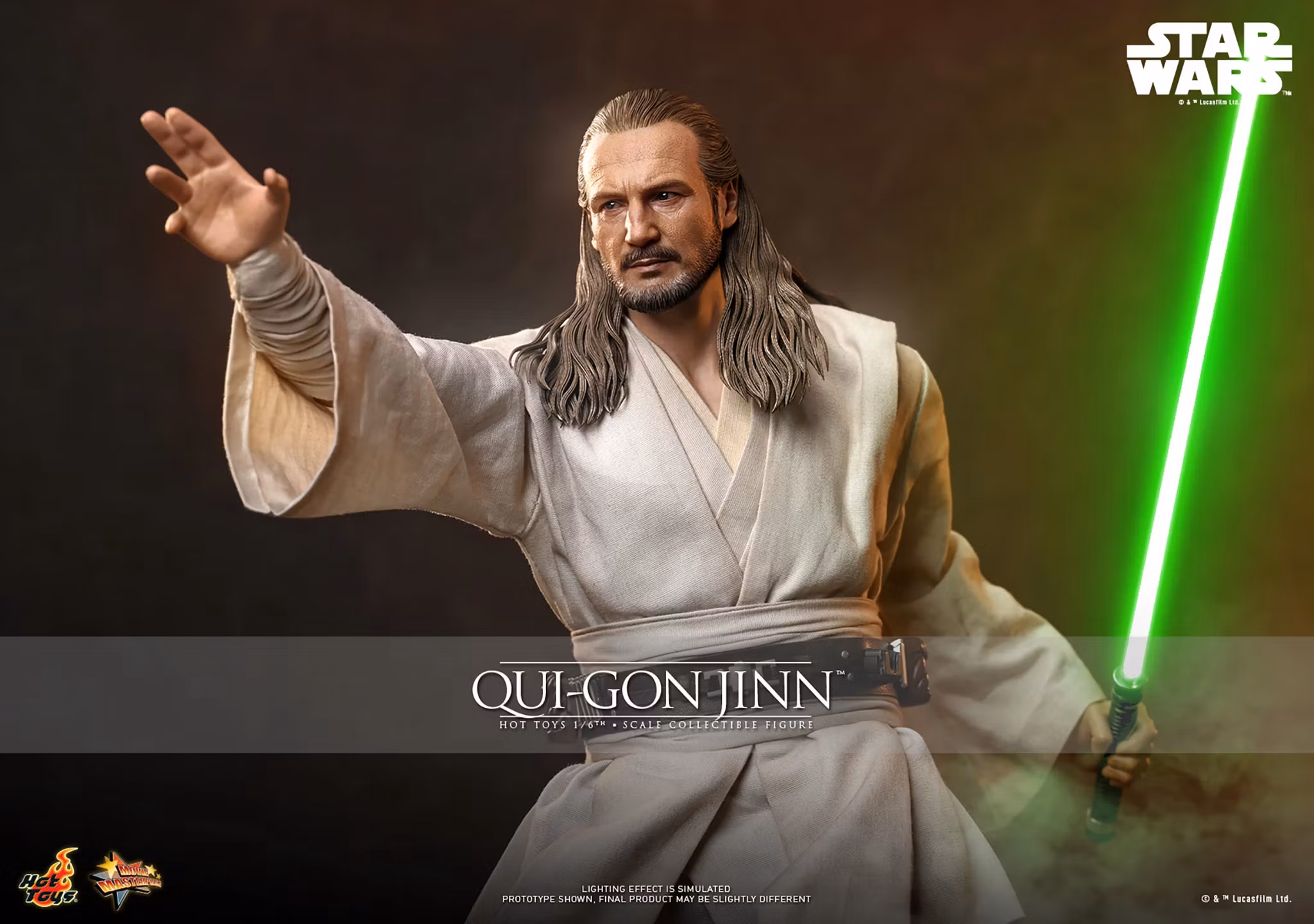 Star Wars: The Phantom Menace MMS880 Qui-Gon Jinn 1/6th Scale Collectible Figure