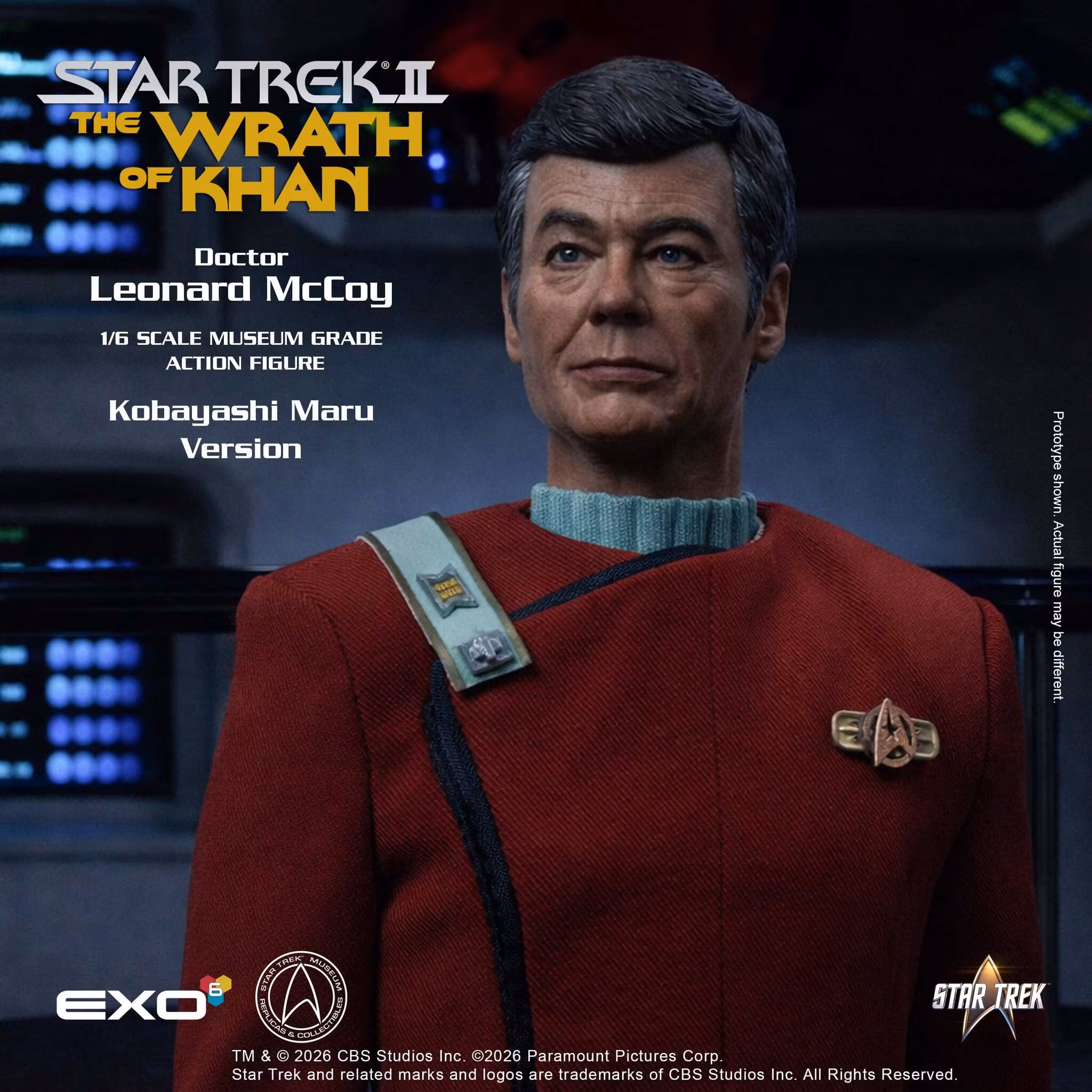 Star Trek: The Wrath of Khan Dr. Leonard McCoy (Kobayashi Maru Ver.) 1/6 Scale Action Figure
