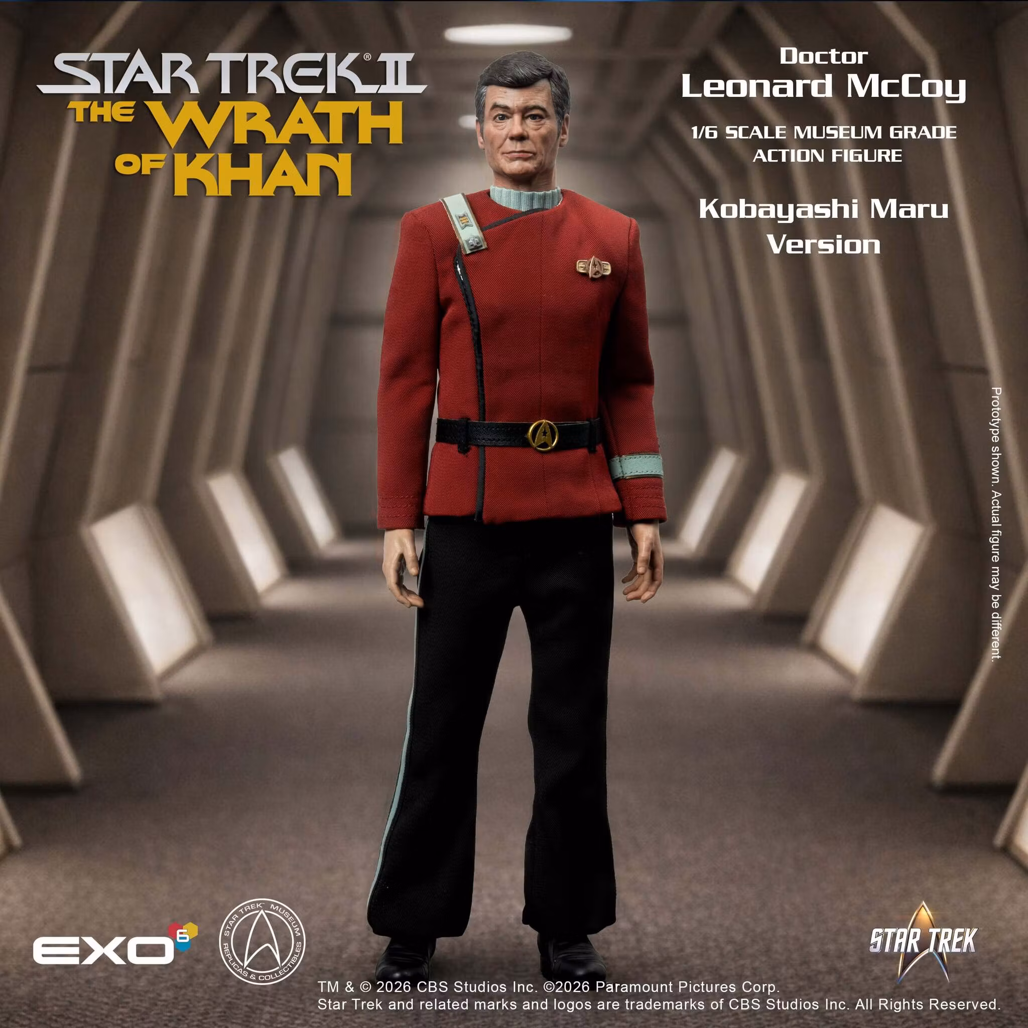Star Trek: The Wrath of Khan Dr. Leonard McCoy (Kobayashi Maru Ver.) 1/6 Scale Action Figure