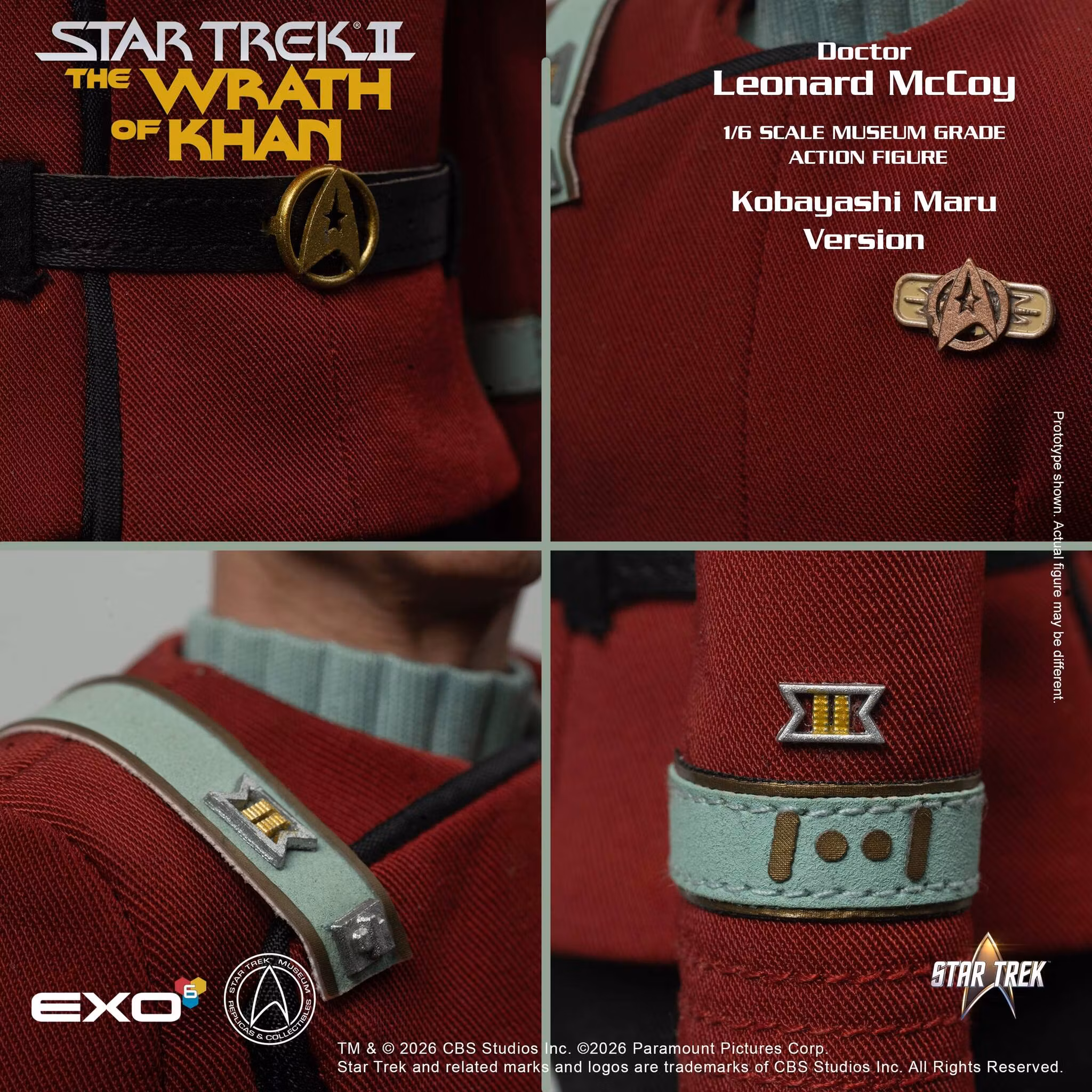 Star Trek: The Wrath of Khan Dr. Leonard McCoy (Kobayashi Maru Ver.) 1/6 Scale Action Figure