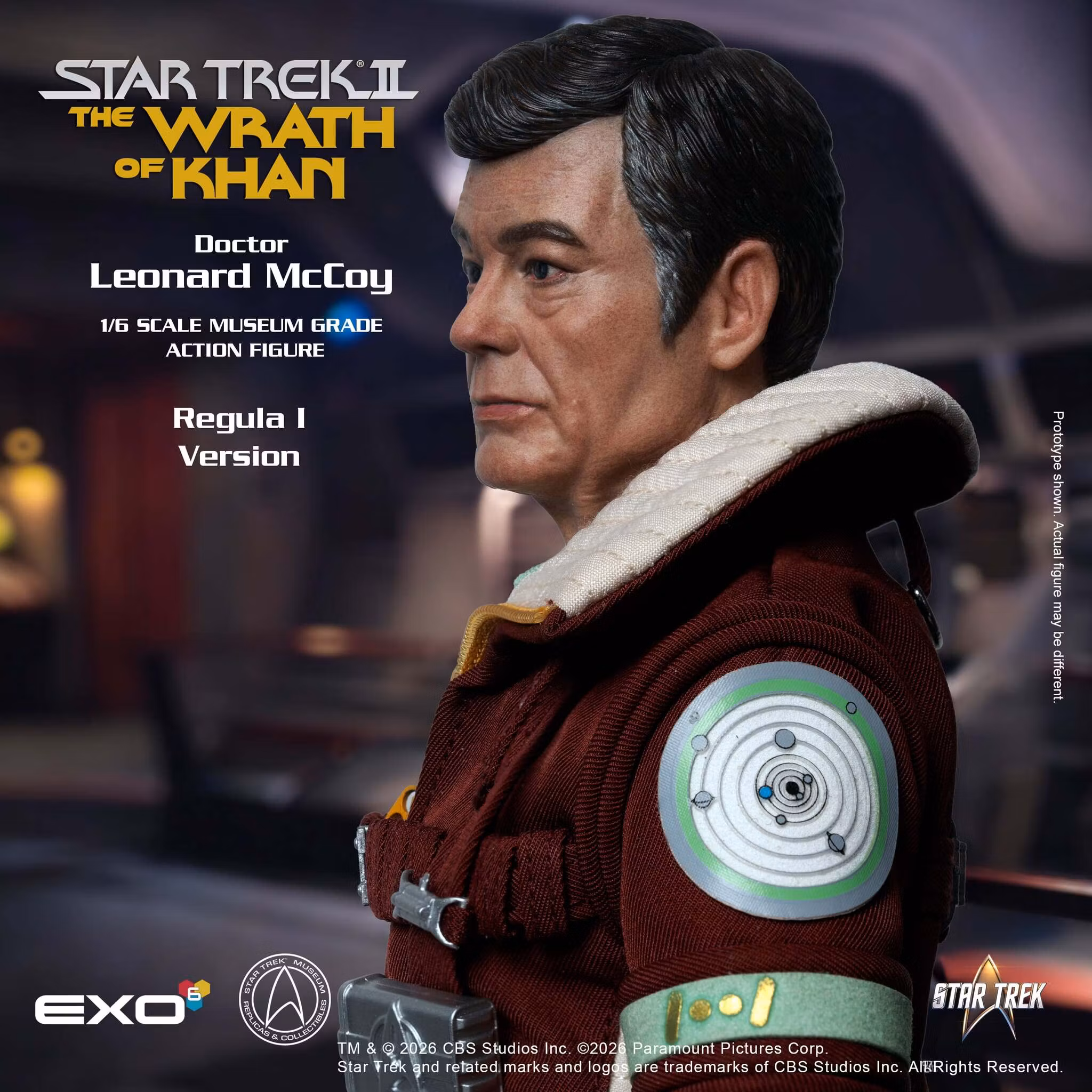 Star Trek: The Wrath of Khan Dr. Leonard McCoy (Regula I Ver.) 1/6 Scale Action Figure