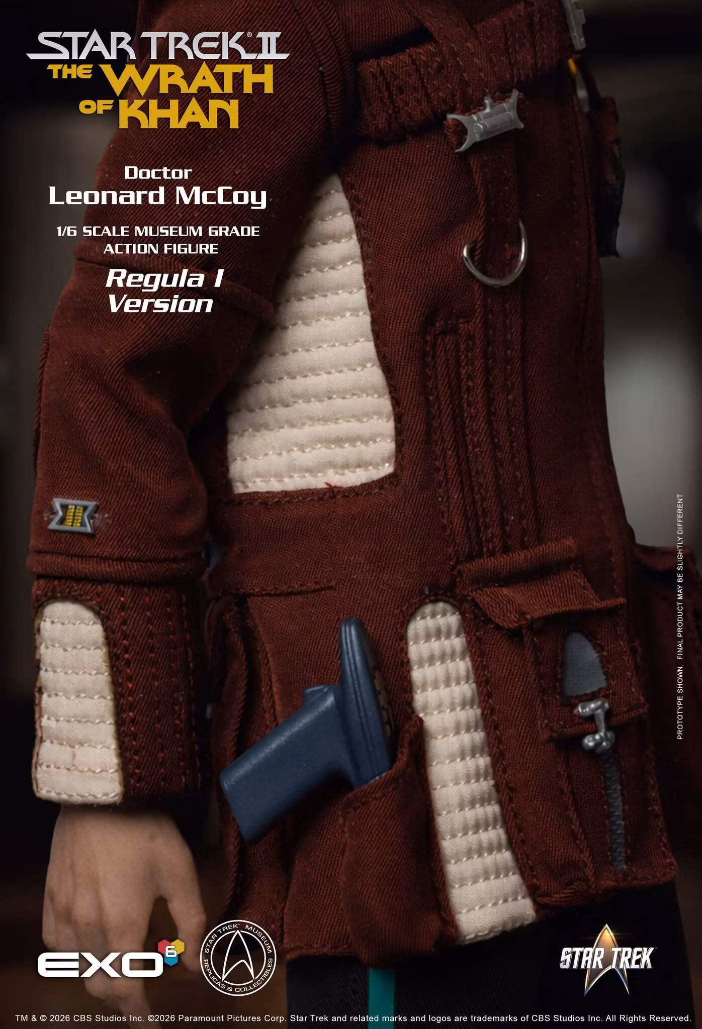 Star Trek: The Wrath of Khan Dr. Leonard McCoy (Regula I Ver.) 1/6 Scale Action Figure