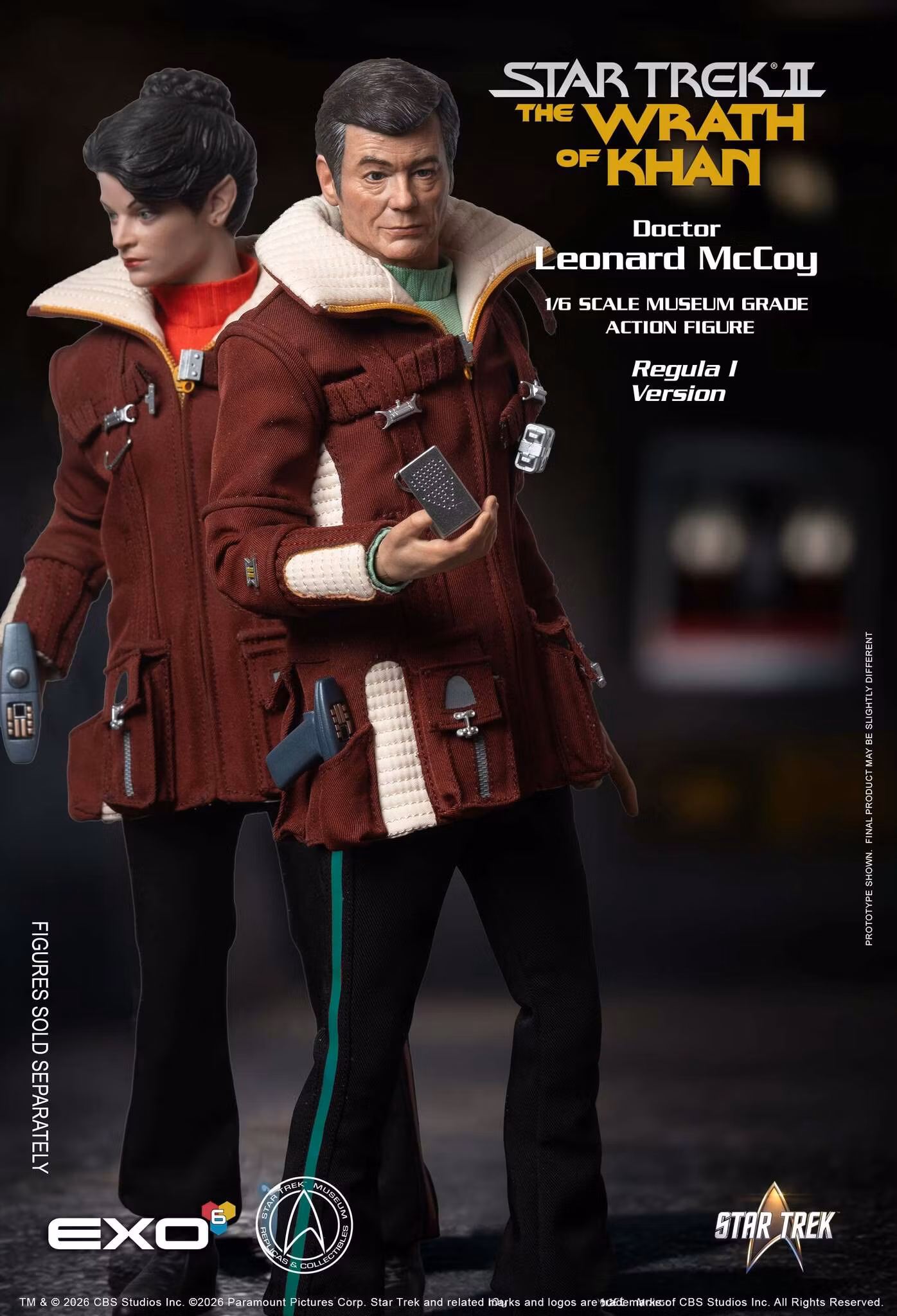 Star Trek: The Wrath of Khan Dr. Leonard McCoy (Regula I Ver.) 1/6 Scale Action Figure