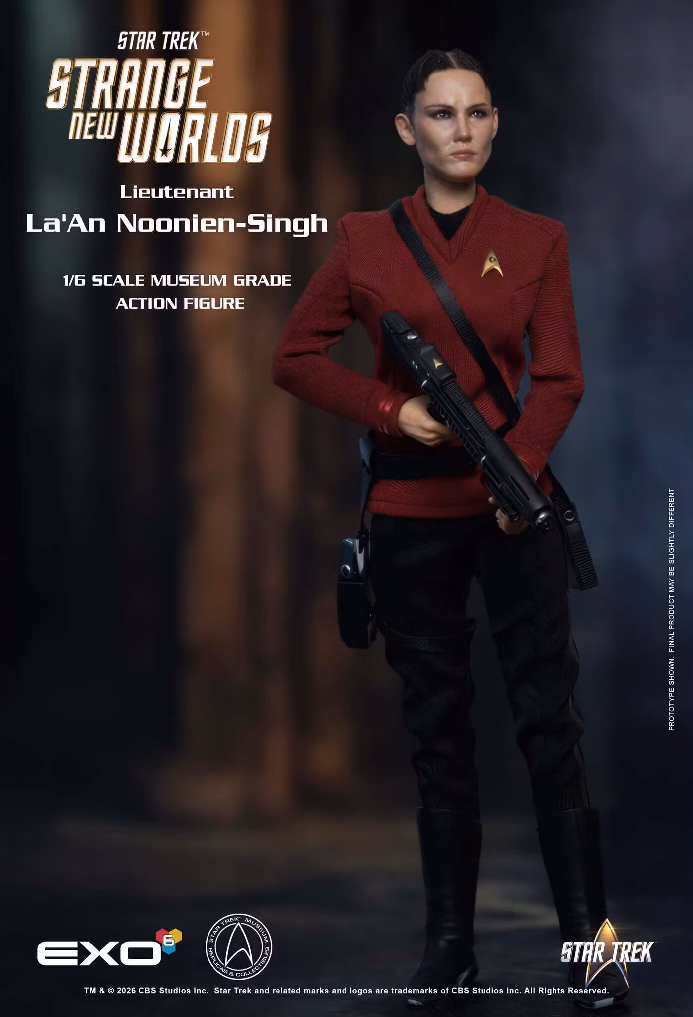 Star Trek: Strange New Worlds Lieutenant La'An Noonien-Singh 1/6 Scale Action Figure BY EXO-6 - BRAND STAR TREK