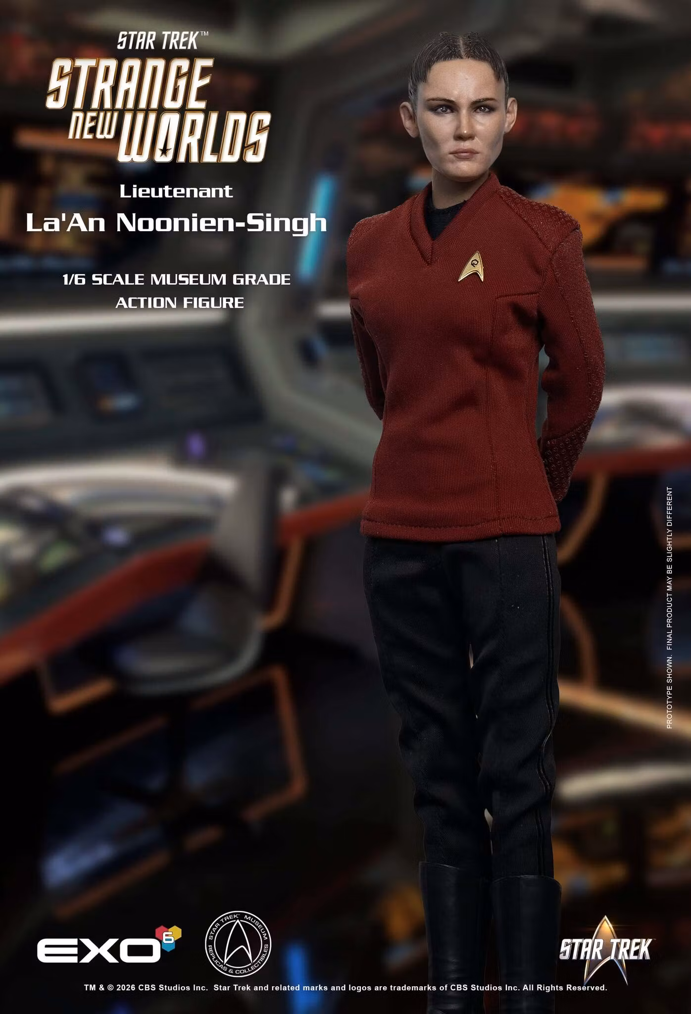 Star Trek: Strange New Worlds Lieutenant La'An Noonien-Singh 1/6 Scale Action Figure BY EXO-6 - BRAND STAR TREK