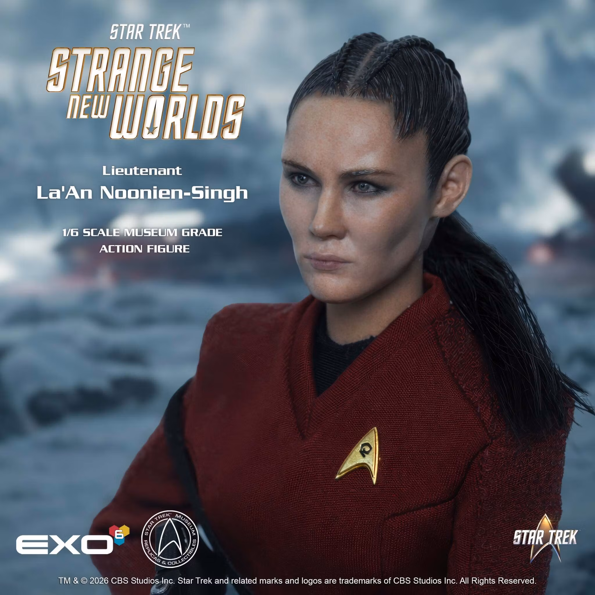 Star Trek: Strange New Worlds Lieutenant La'An Noonien-Singh 1/6 Scale Action Figure BY EXO-6 - BRAND STAR TREK