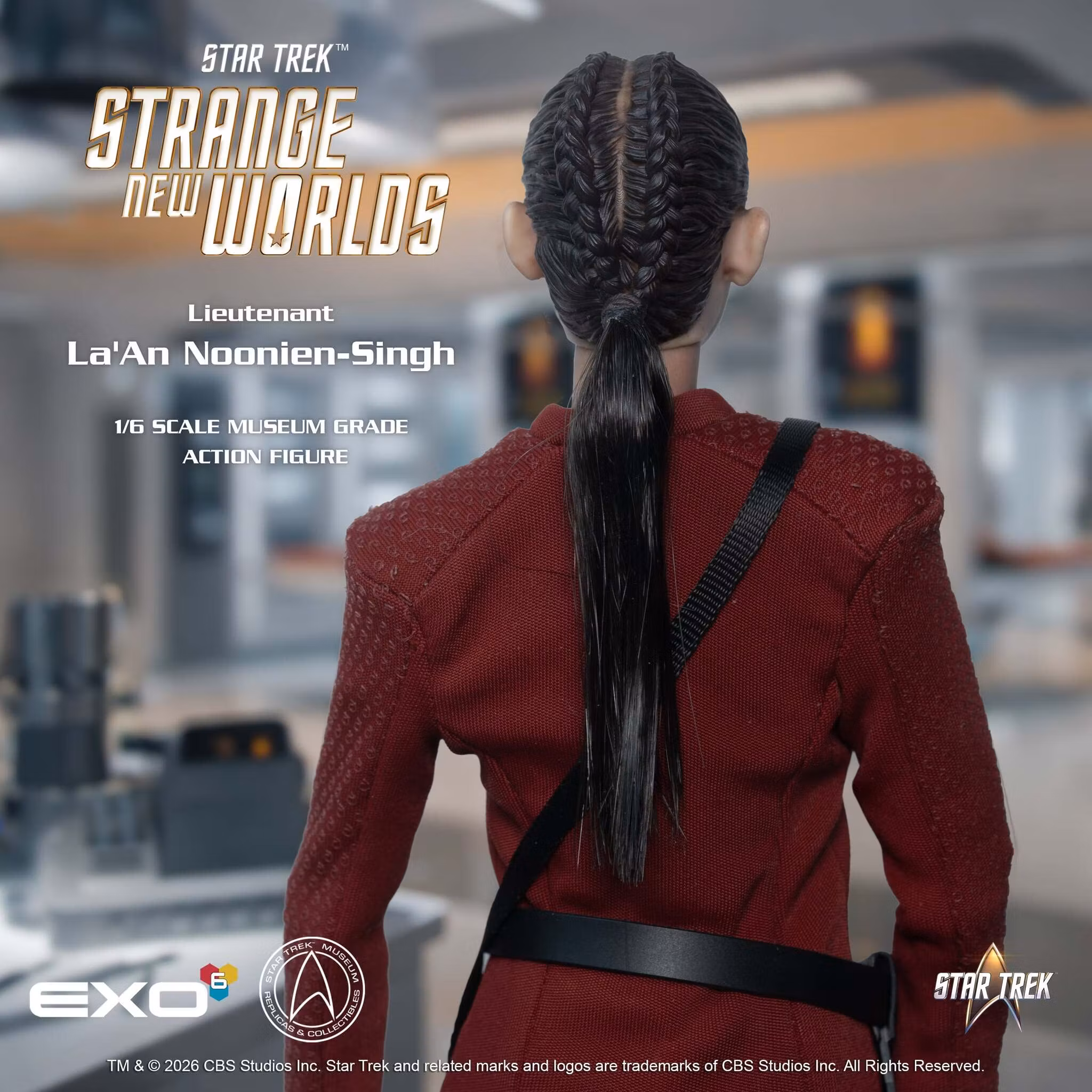Star Trek: Strange New Worlds Lieutenant La'An Noonien-Singh 1/6 Scale Action Figure BY EXO-6 - BRAND STAR TREK